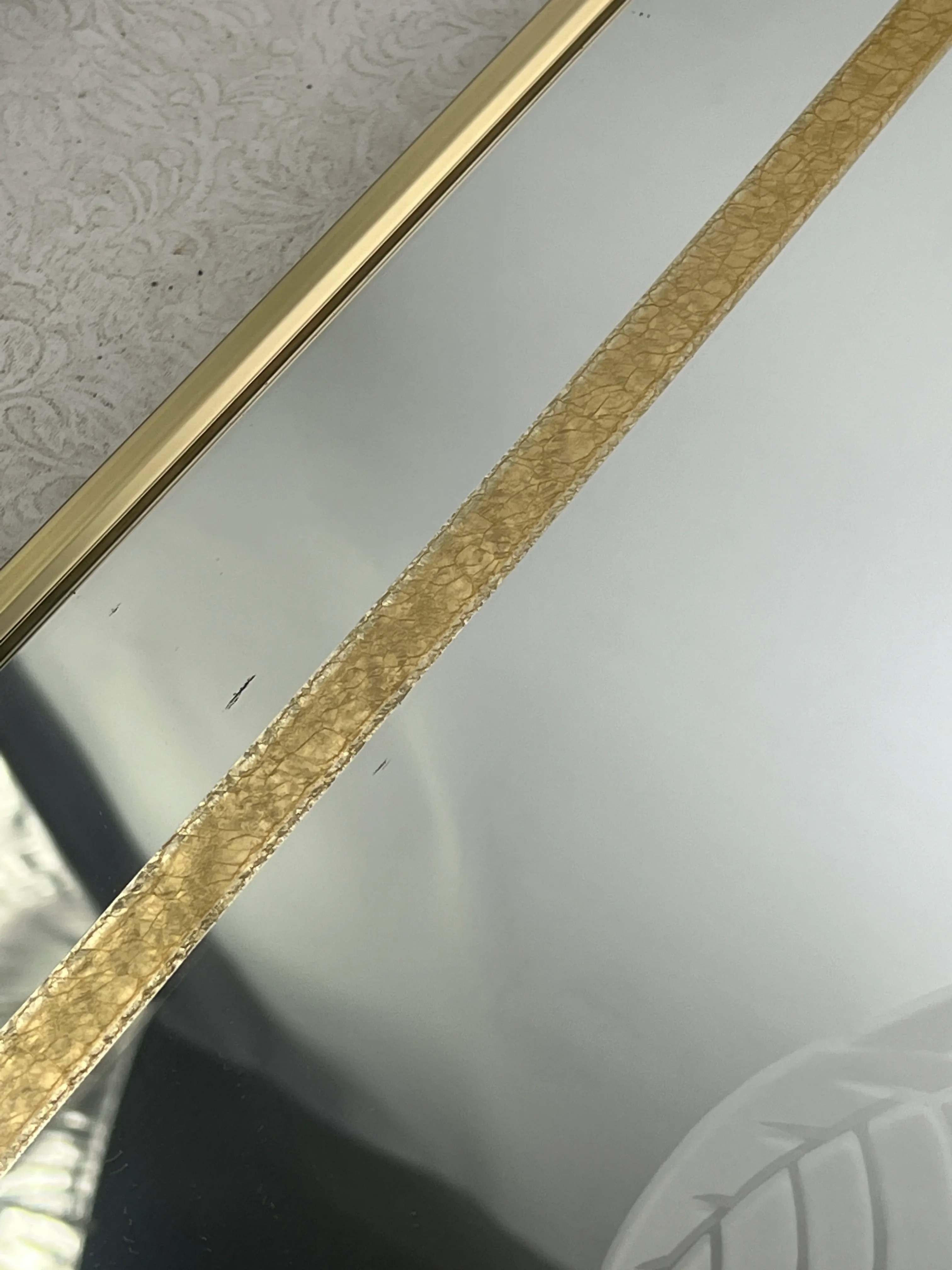 Vintage Windsor Art Metal Framed Wall Mirror Floral Design | Chairish