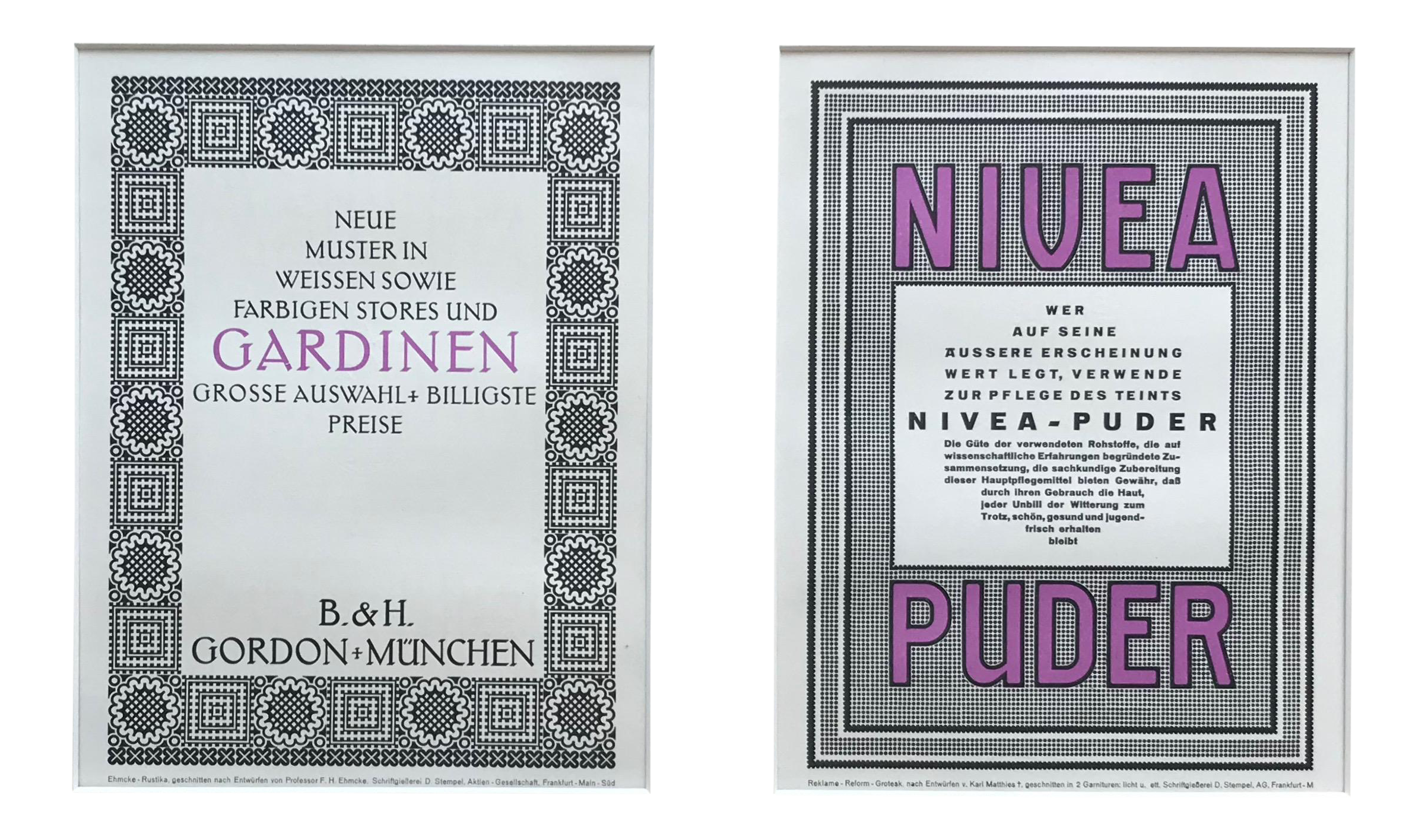 19 S Austrian Art Deco Advertisement Gardinen Nivea Puder Chairish