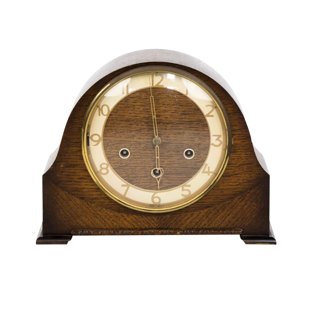 Smiths of Great Britain Art Deco Wooden Mantle Clock Chairish