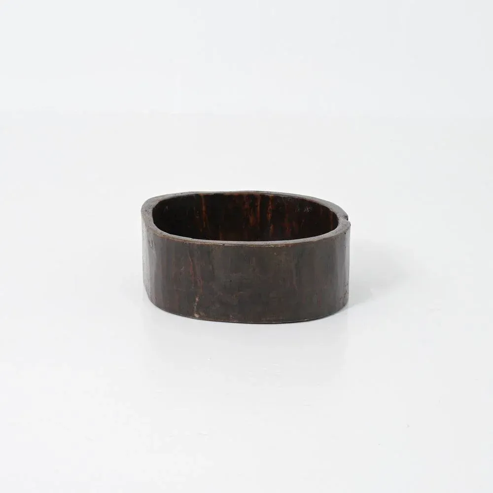 Antique Wooden Hollowed Out Tree Trunk Planter, 1950s