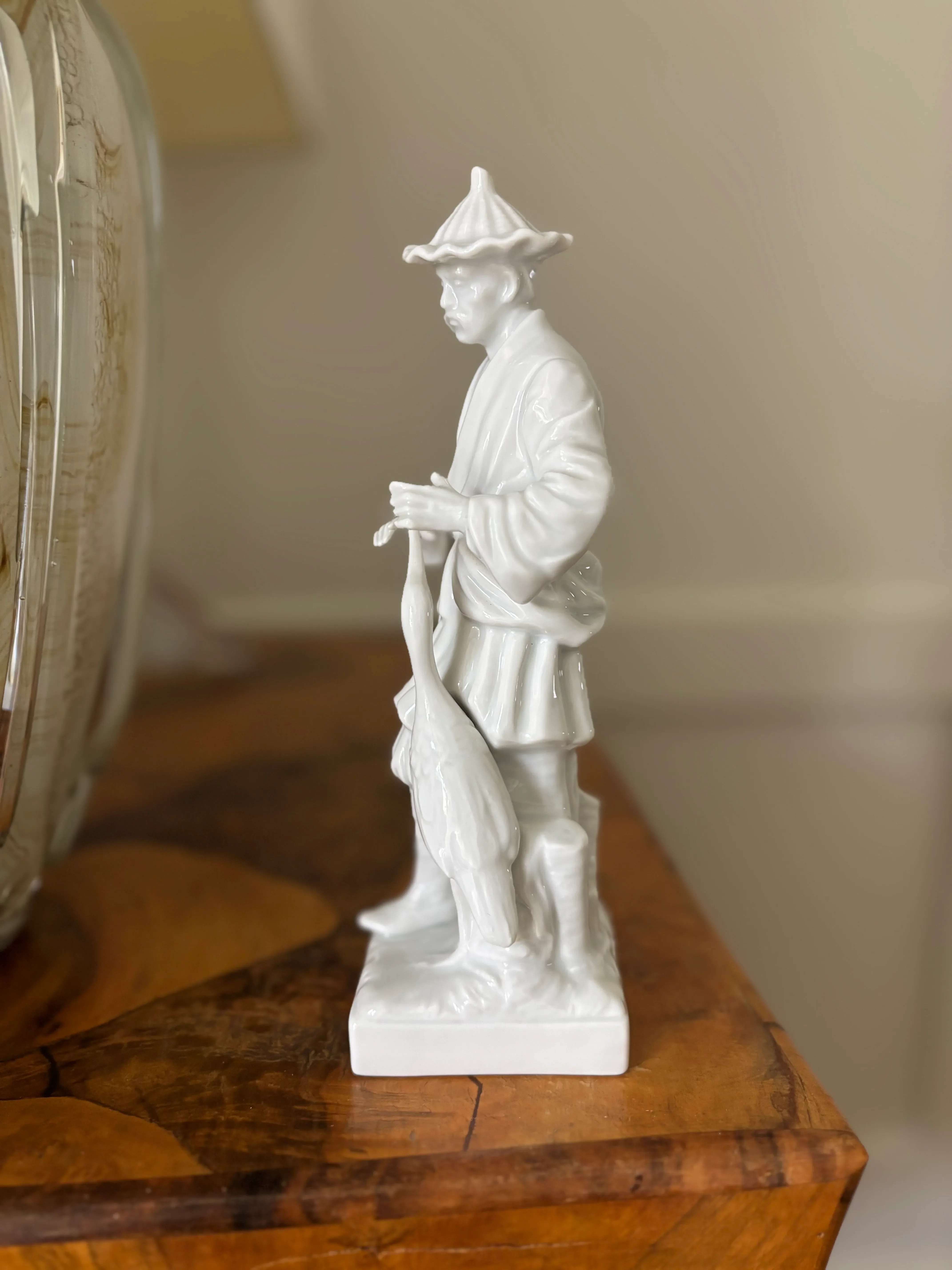 Vintage Fitz and Floyd Chinoiserie Style Blanc De Chine Figure