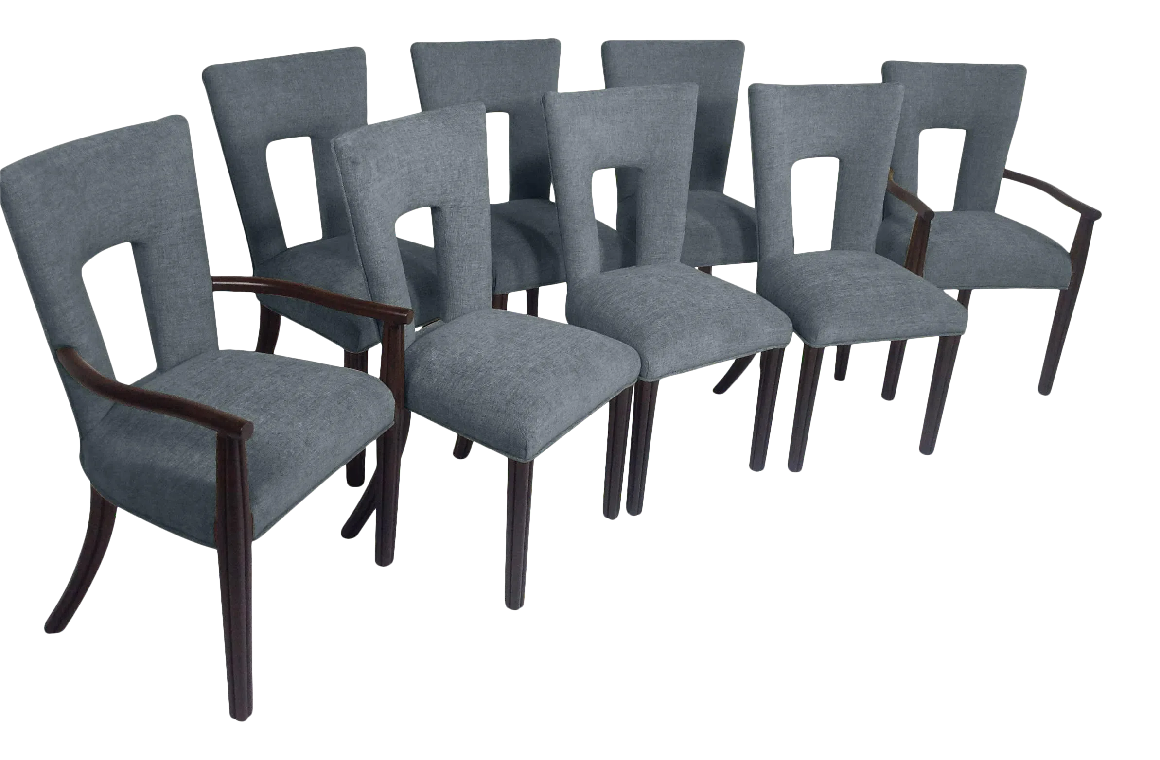 MidCentury Style Dining Chairs Set of 8 Chairish