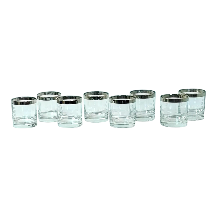 Vintage Thorpe Etched Double Old Fashioned Set of 8 Chairish