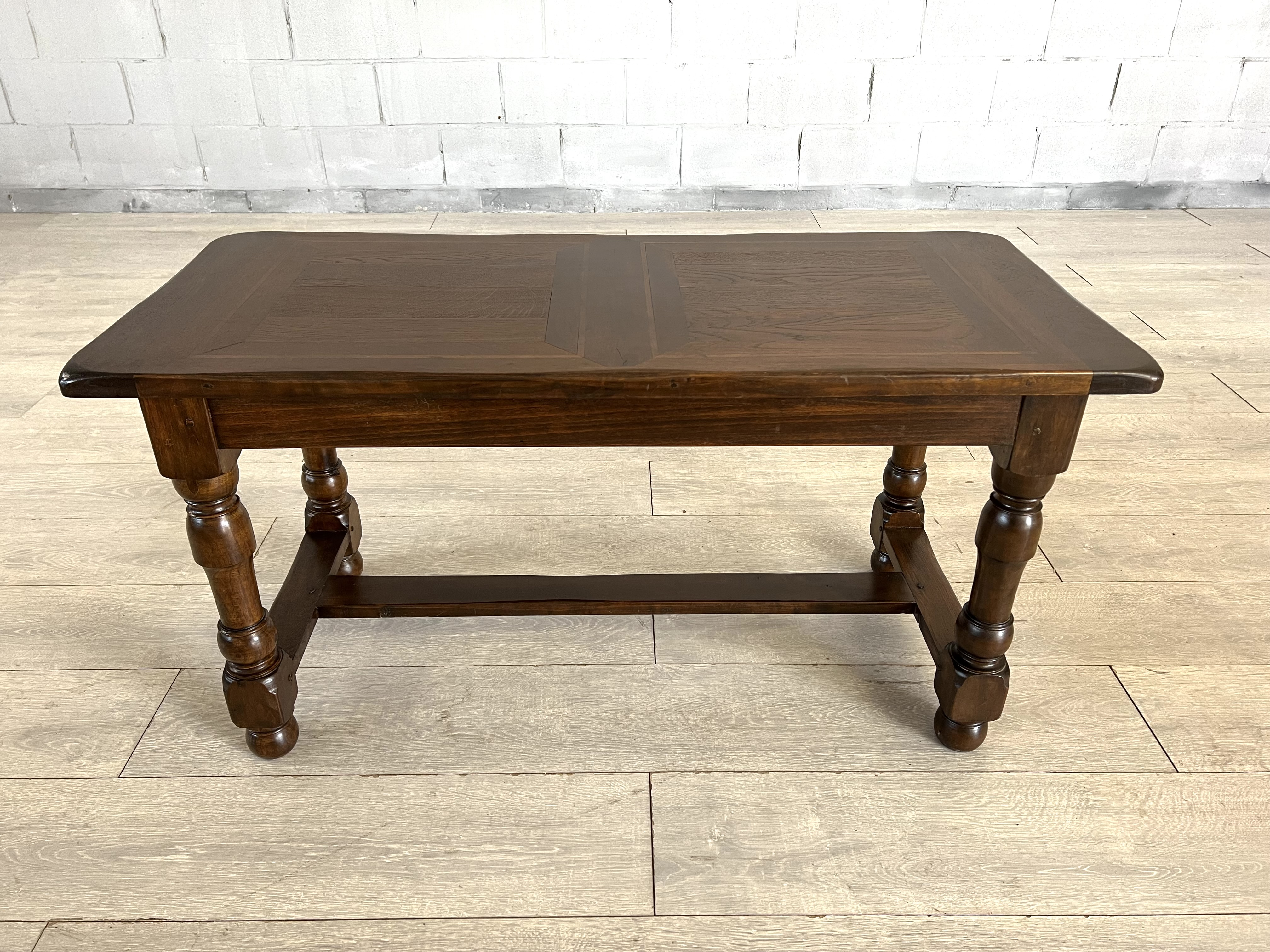 Vintage French Farmhouse Walnut Side Coffee Table | Chairish, image size:4032x3024