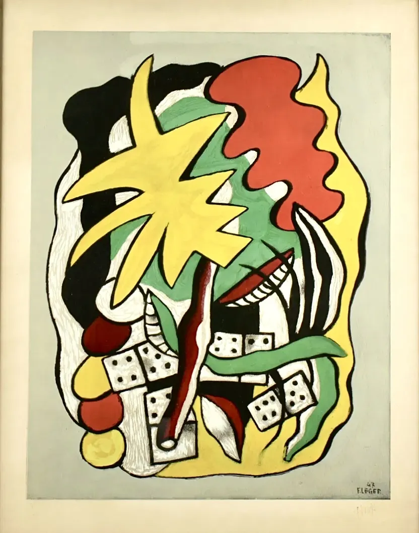Fernand Leger、COMPOSITION AUX DOMINOS fernand-leger-composition-aux-