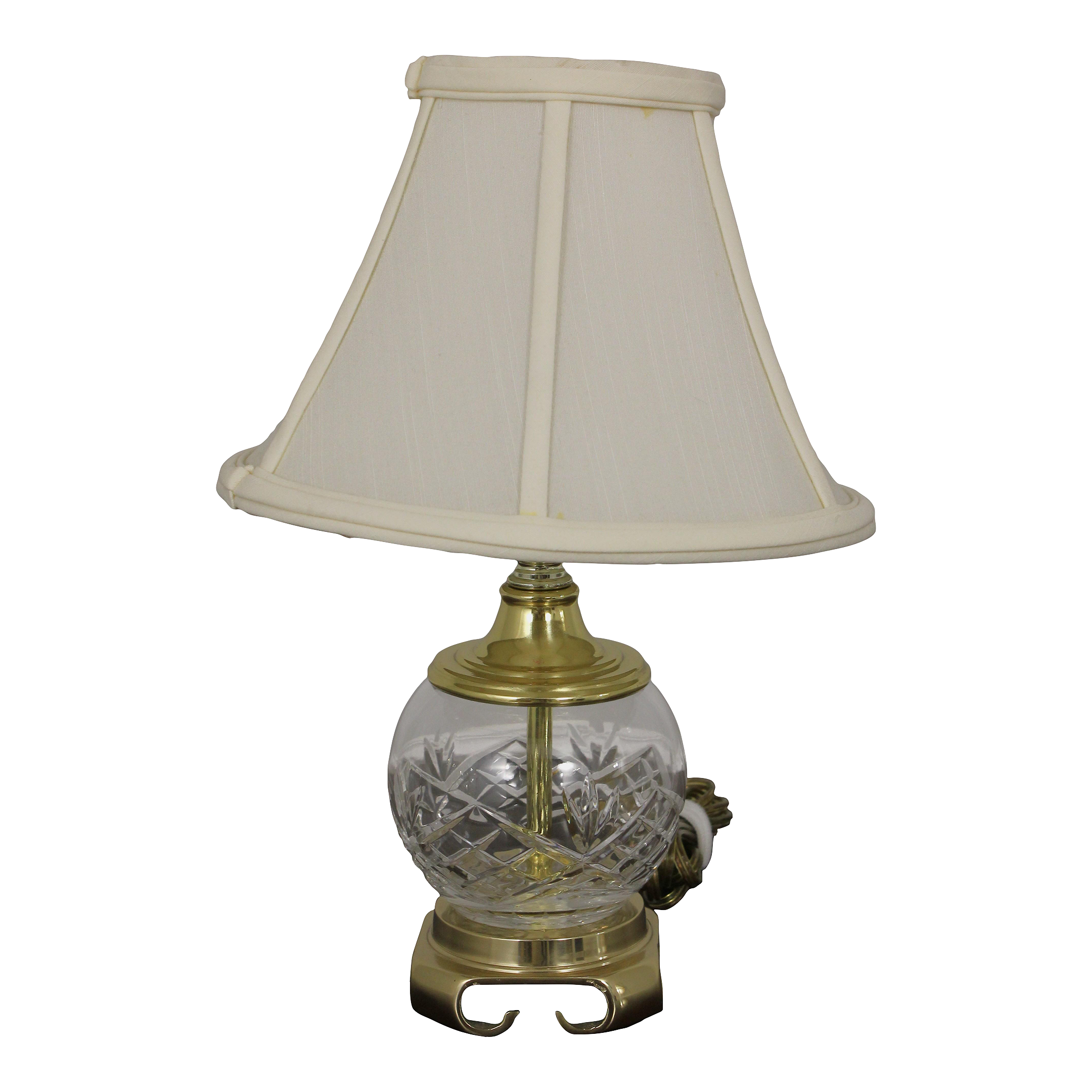 Waterford Attributed Unsigned Crystal Table Lamp Chairish