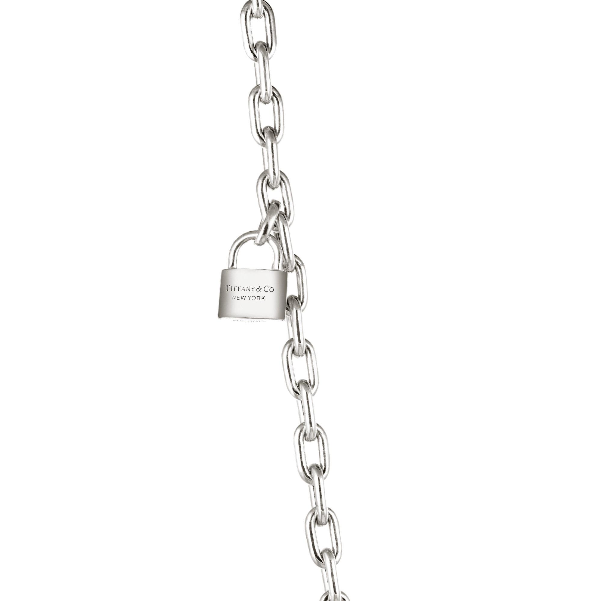 TATIANA☆CLASSIC PEARL POINT LOCK NECKLACE Tiffany & Co HardWear Pearl Lock Necklace Sterling Silver