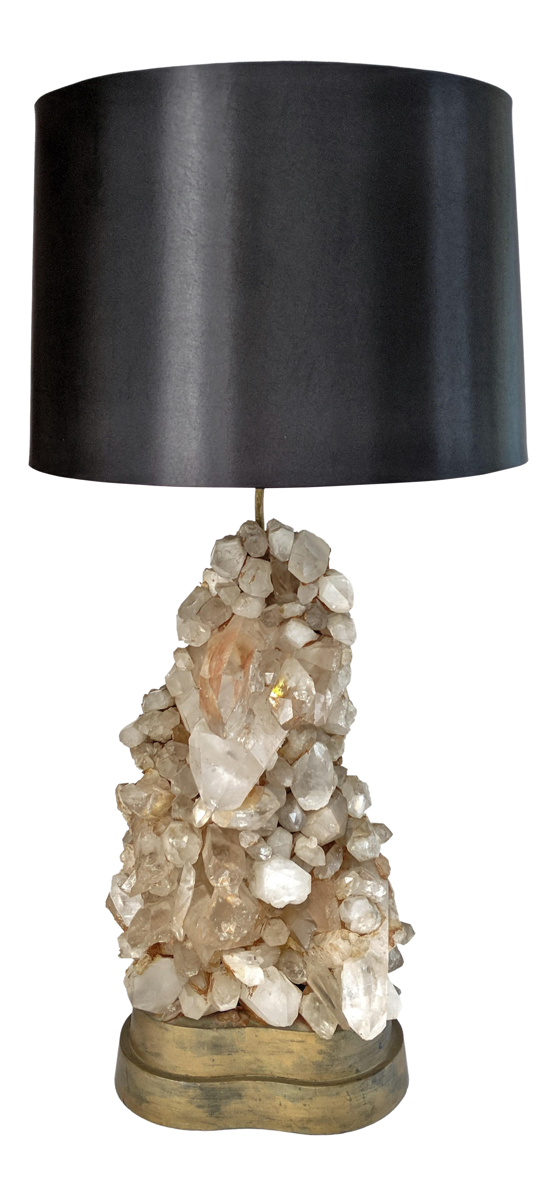 åndelig Kamel Alle slags 1940s Carole Stupell Quartz Rock Crystal Lamp | Chairish