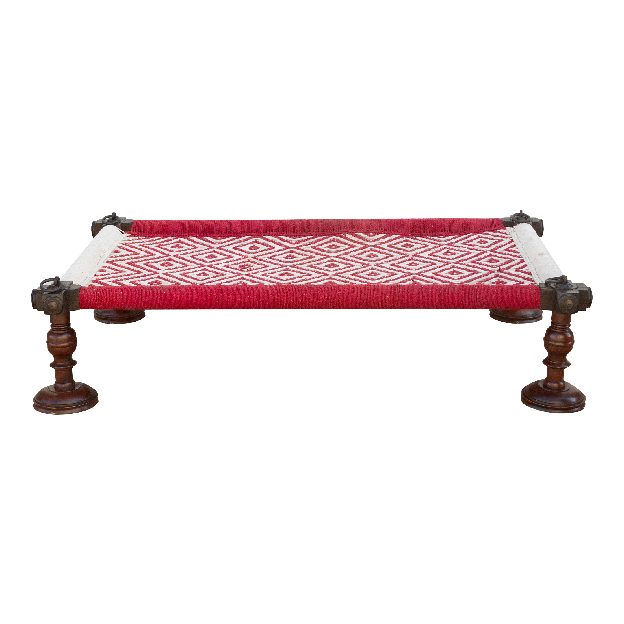 Traditional Diamond Motif Indian Charpai Bed Chairish