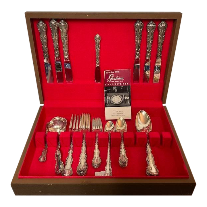 Early 20th Century Gorham “Chantilly” 5-Piece Place Setting