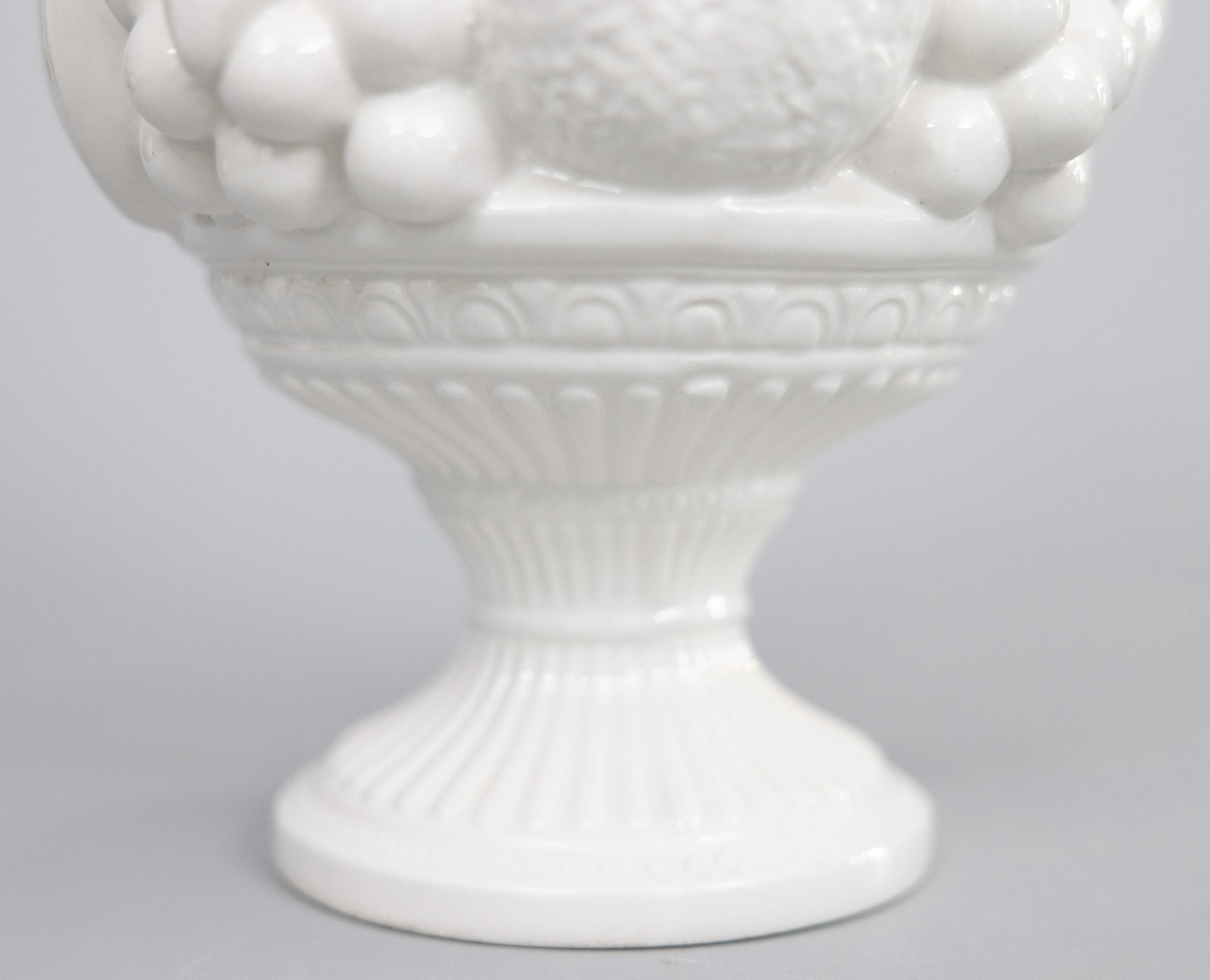 Large Italian White Blanc De Chine Creamware Fruit Topiary Chairish