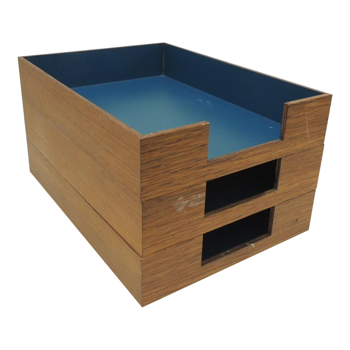 Wood Stocking Letter Trays Set of 3 Chairish