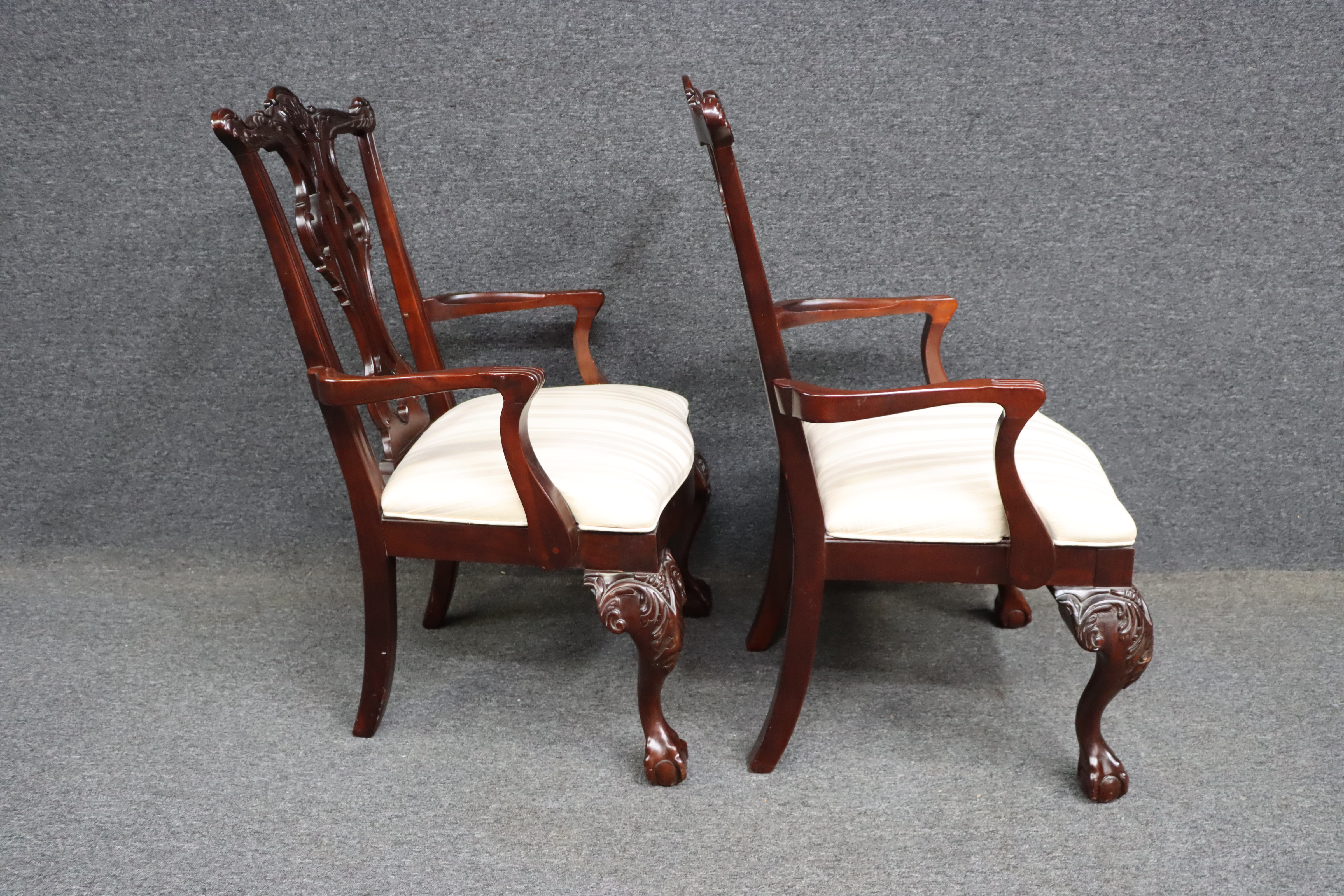 Thomasville Solid Mahogany Chippendale Dining Room Set SOLD