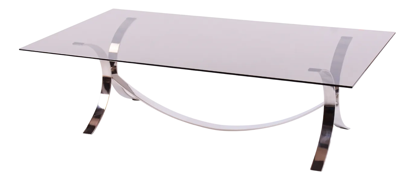 Mid-Century Modern Dining Table in Chrome and Glass by O. Borsani, 1960s