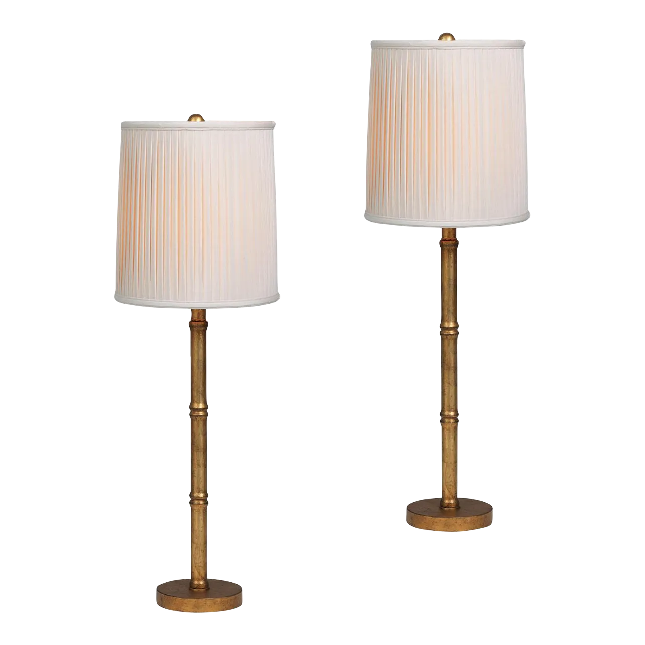 Lauderdale Gold Bamboo Buffet Lamp 33" H, Set of 2 Chairish