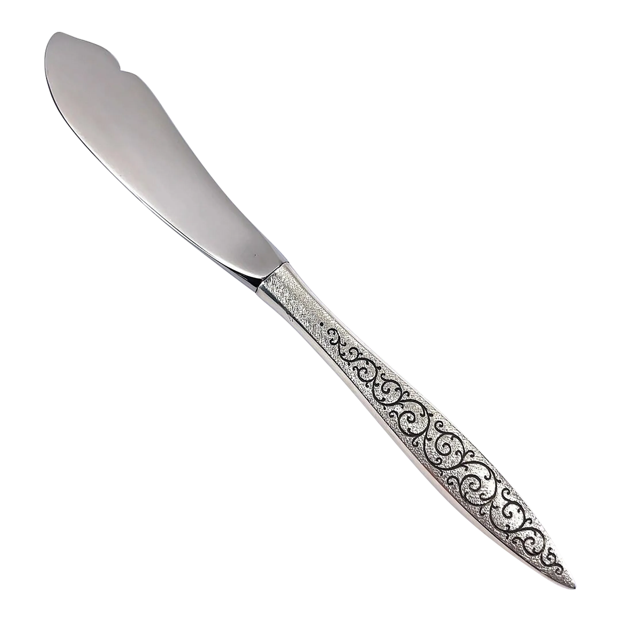 1960s Wallace Sterling Silver Master Butter Knife Spanish Lace