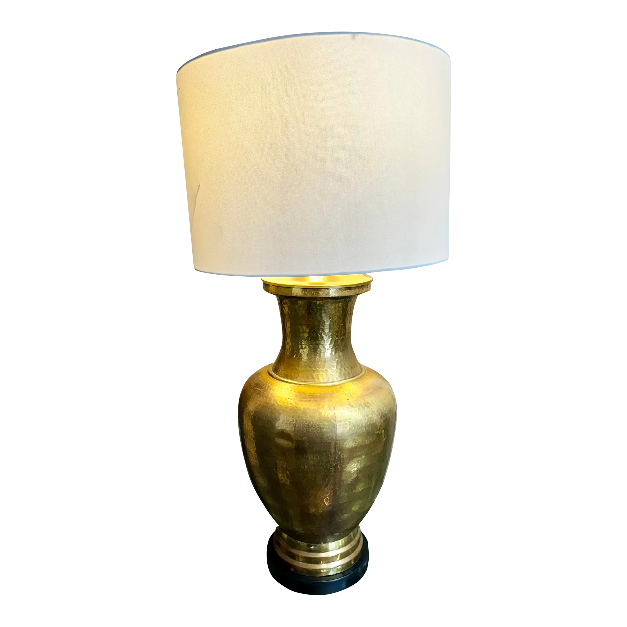 Hammered Brass Table Lamp