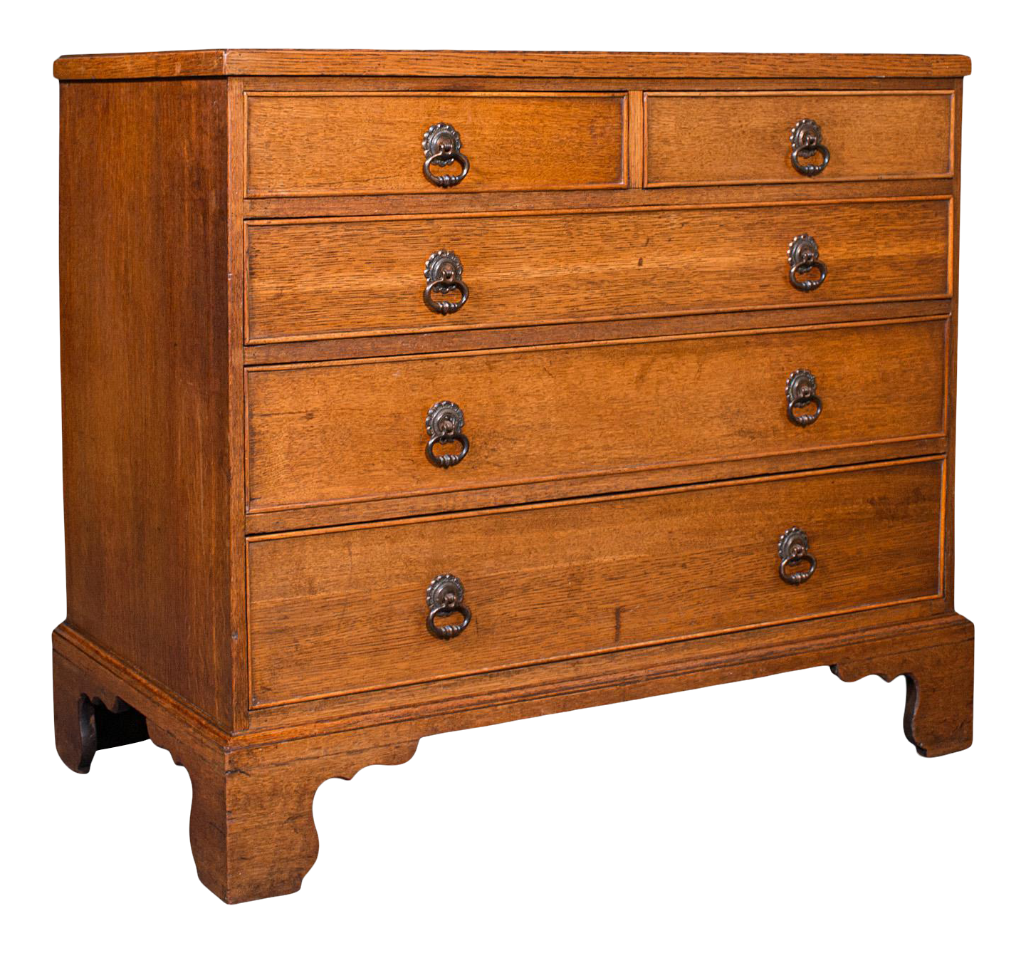 1800s Antique English Oak Gentleman's Chest of Drawers Chairish