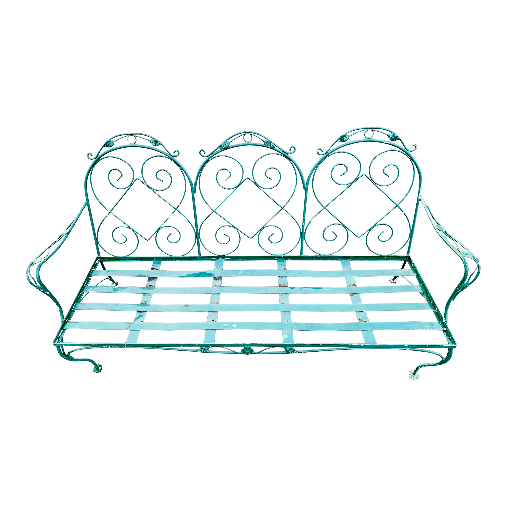 Vintage Wrought Iron Patio Sofa Chairish