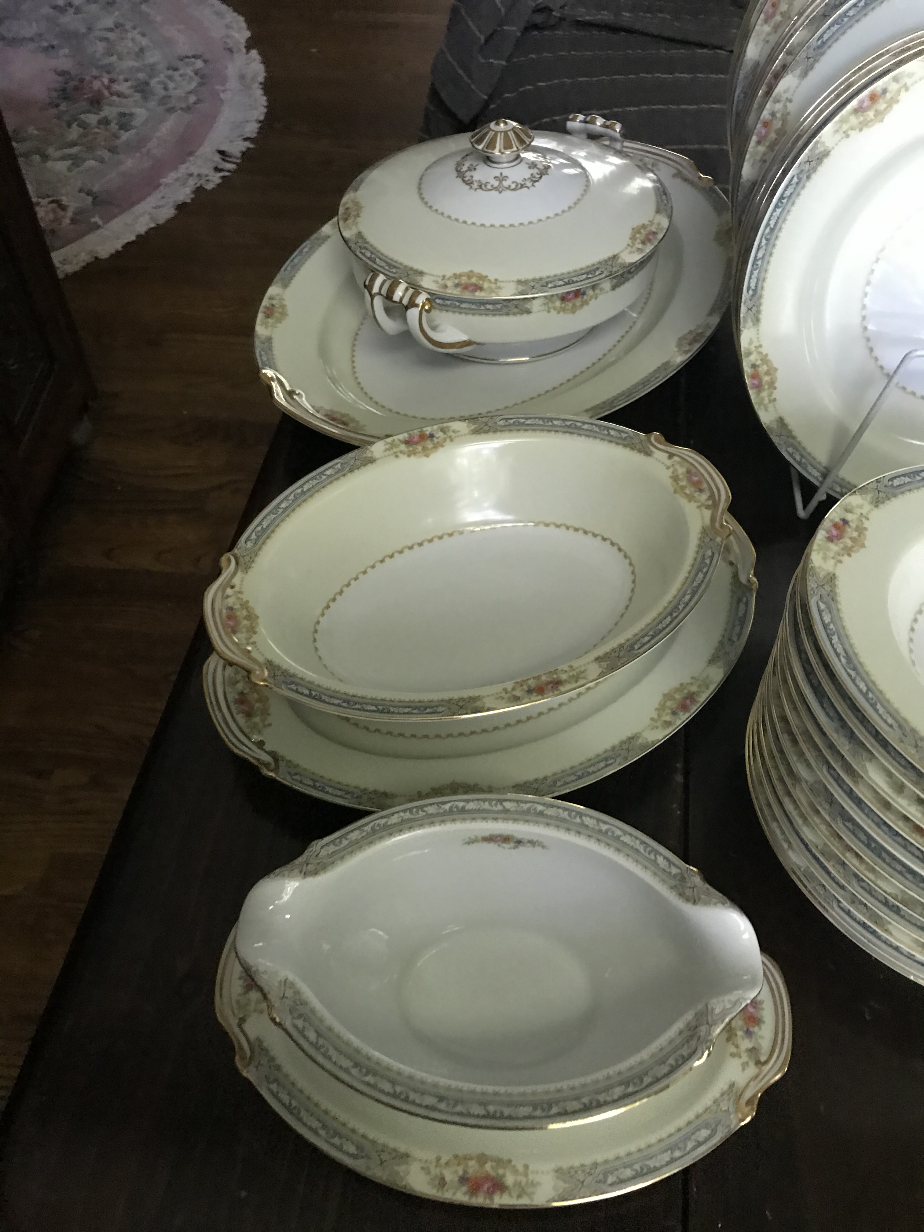 Rose China　食器　12枚セット Beautiful 96 Piece Service for 12 China Dinner Set Japan