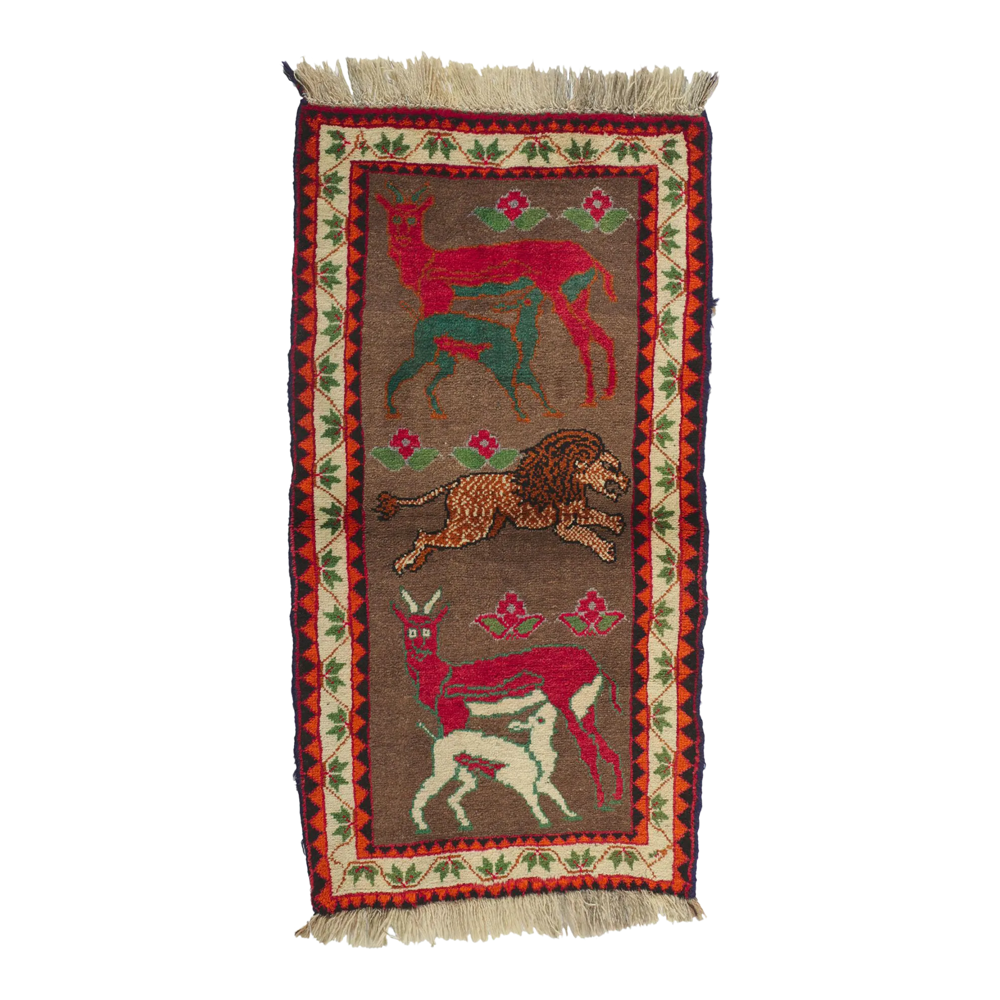Late 20th Century Vintage Persian Qashqai Gabbeh Pictorial