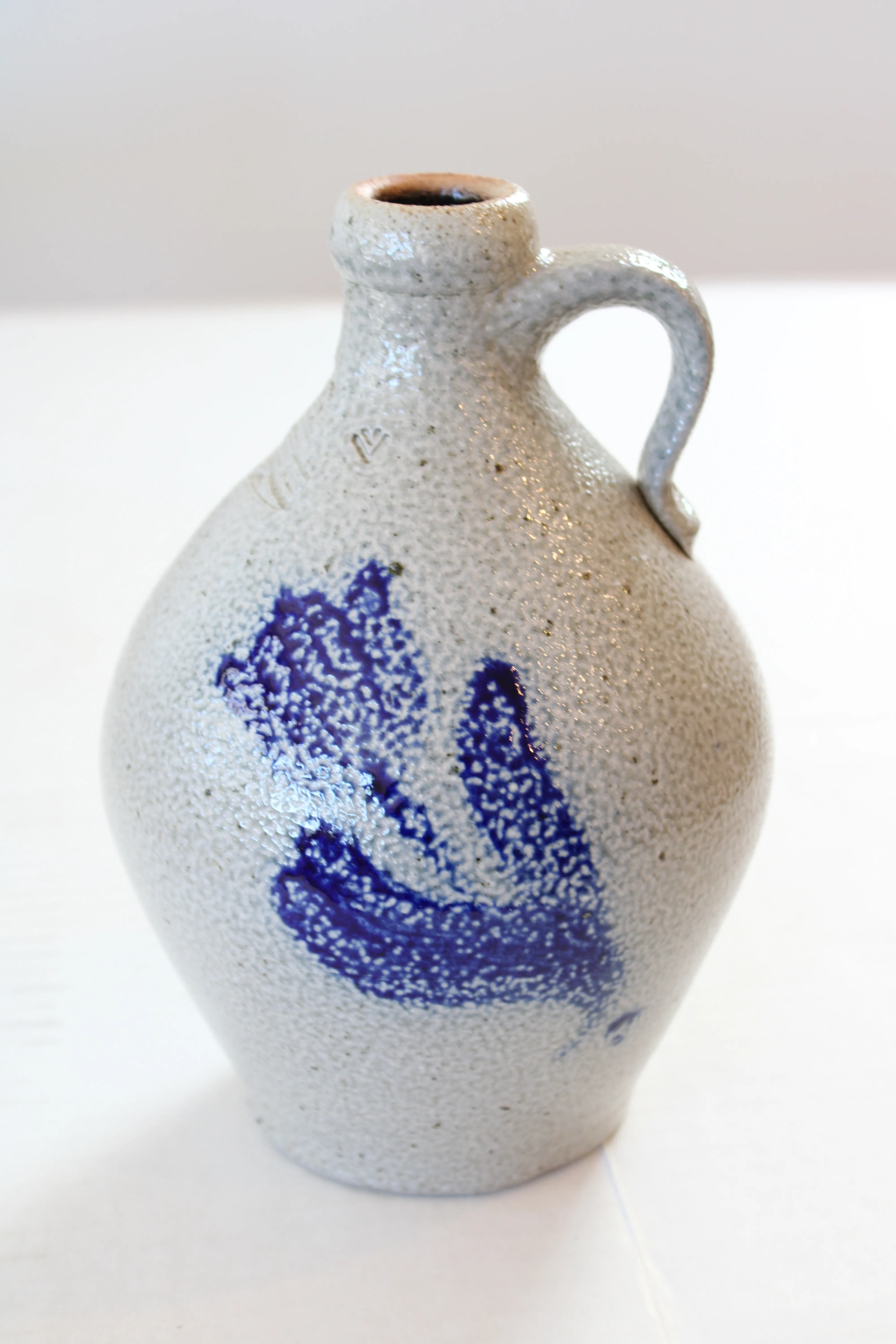 Vintage Rowe Salt Glazed Stoneware Pottery Jug | Chairish