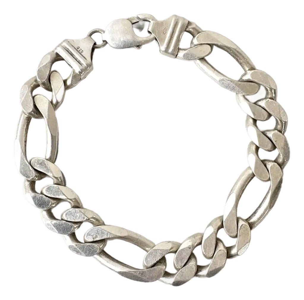 Vintage Italian Sterling Silver Link Bracelet - Stamped 925