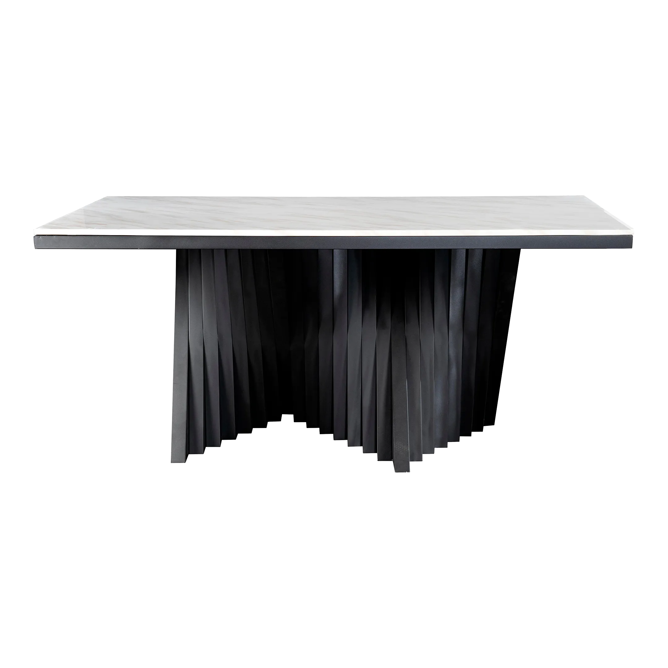 Waterfall Marble Top Rectangular Black Dining Table Chairish