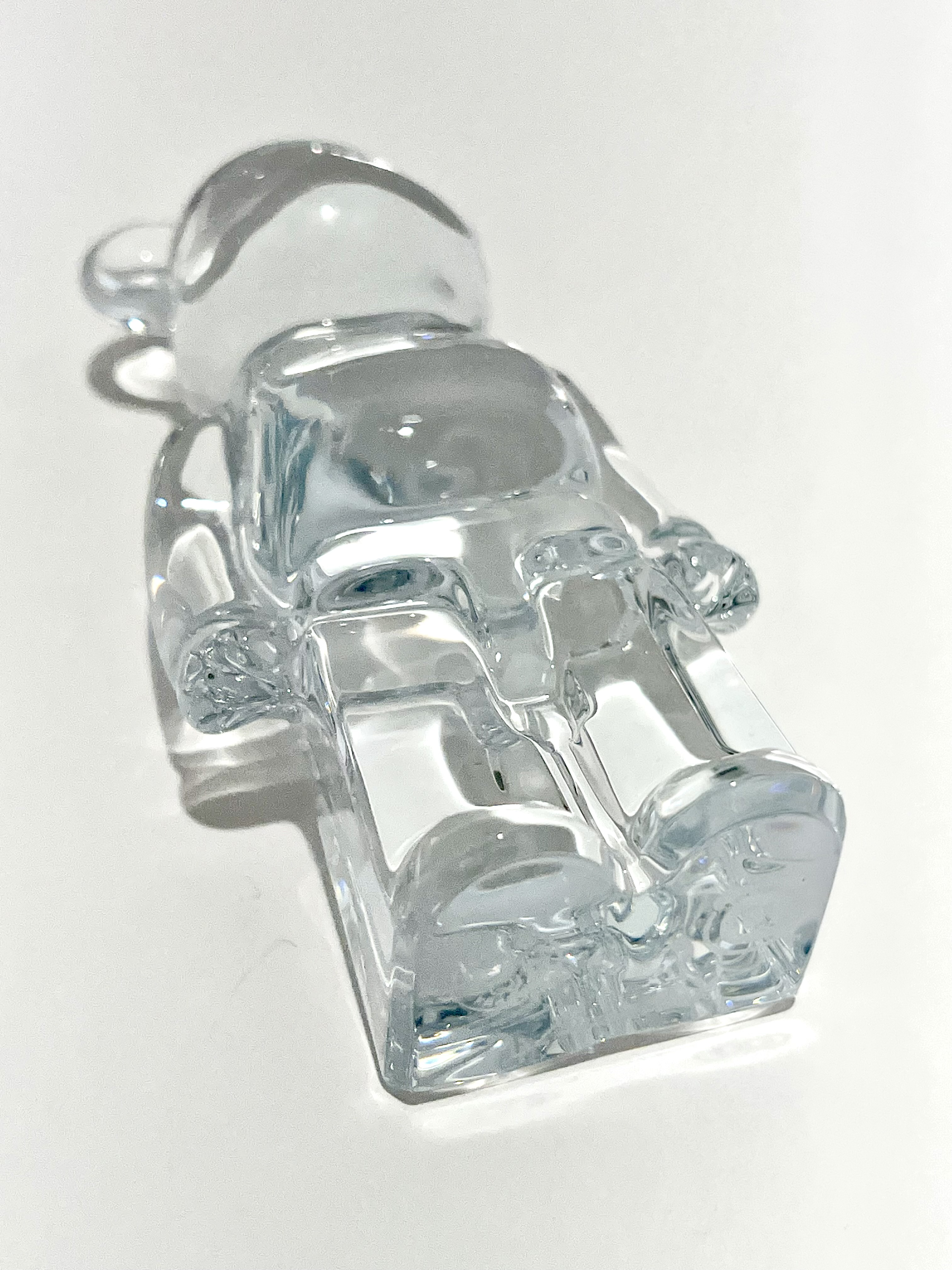 Baccarat Be@rbrick Clear Crystal Figurine Created in Collaboration