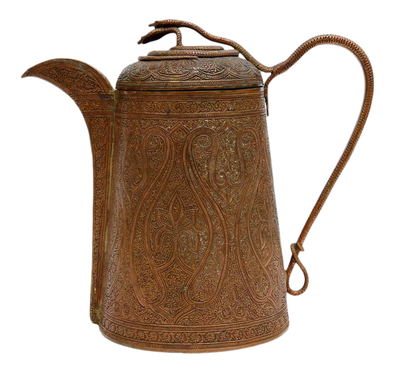Antique Persian Islamic Copper Coffee Pot Dallah Chairish