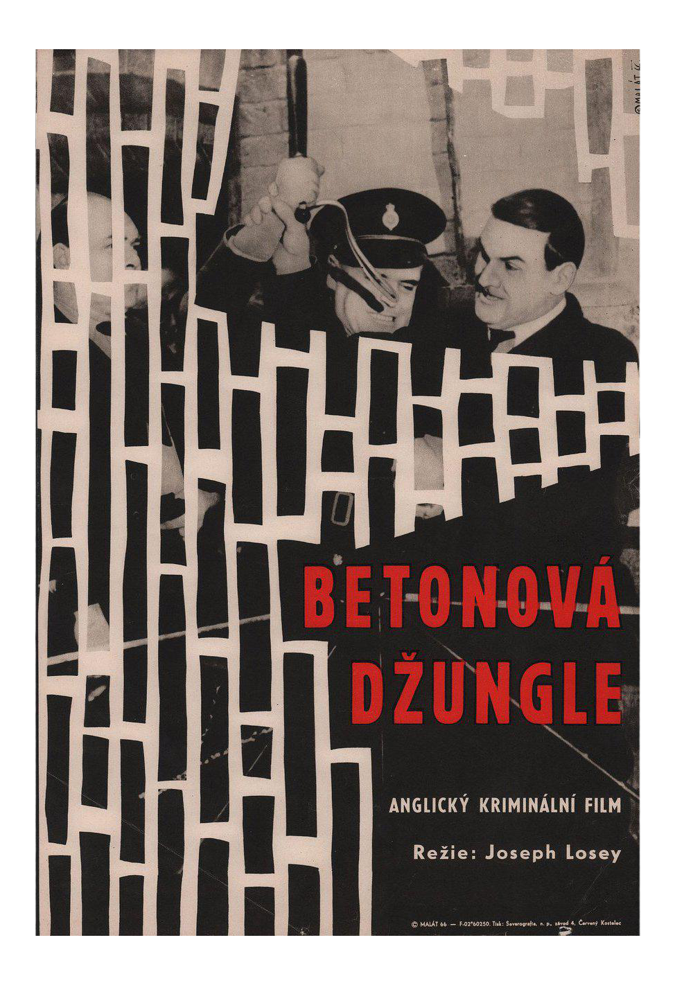 Concrete Jungle 1966 Czech A3 Film Poster Chairish