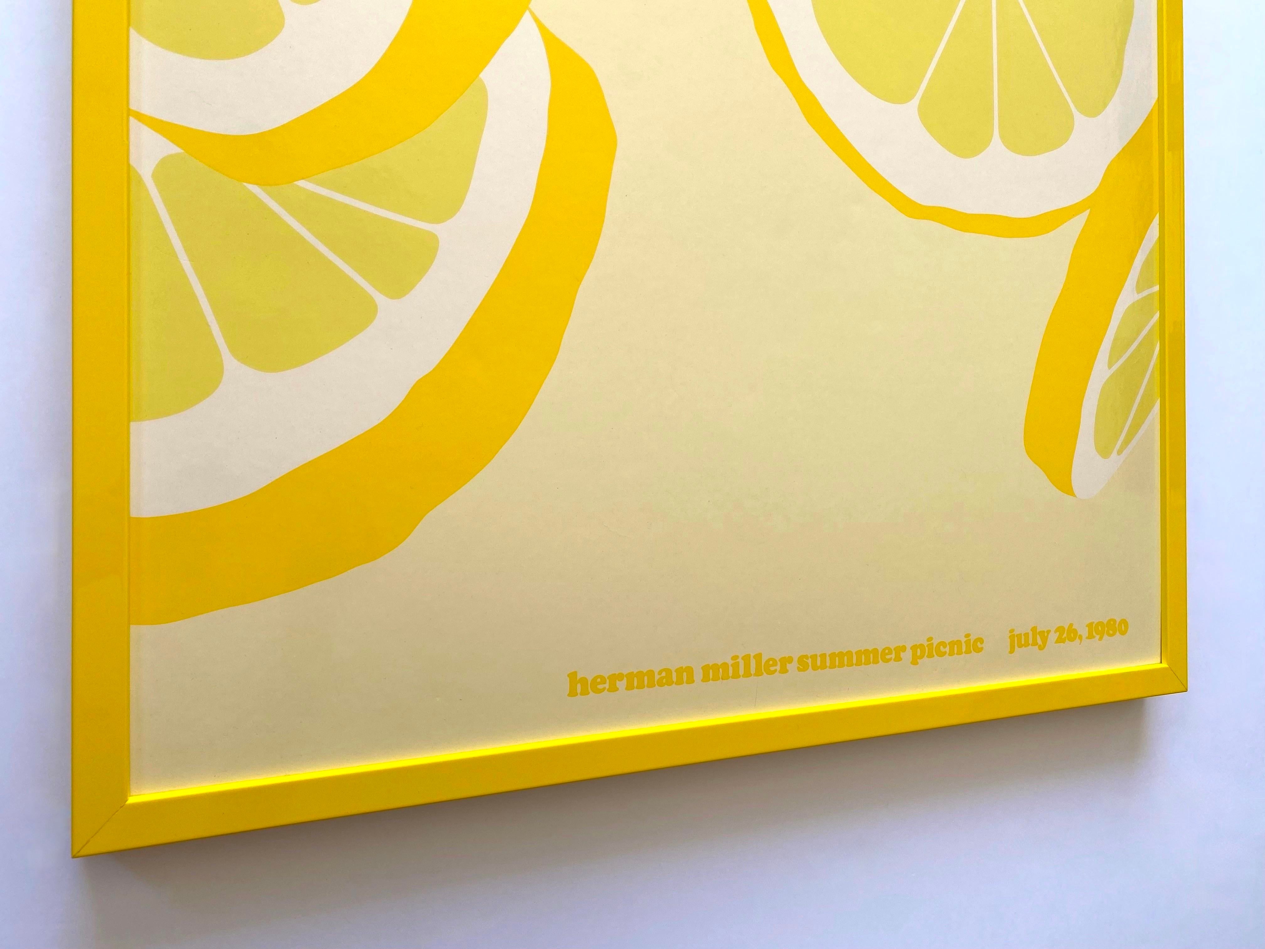 Herman Miller Summer Picnic HOTDOG 1973 original poster | eBay