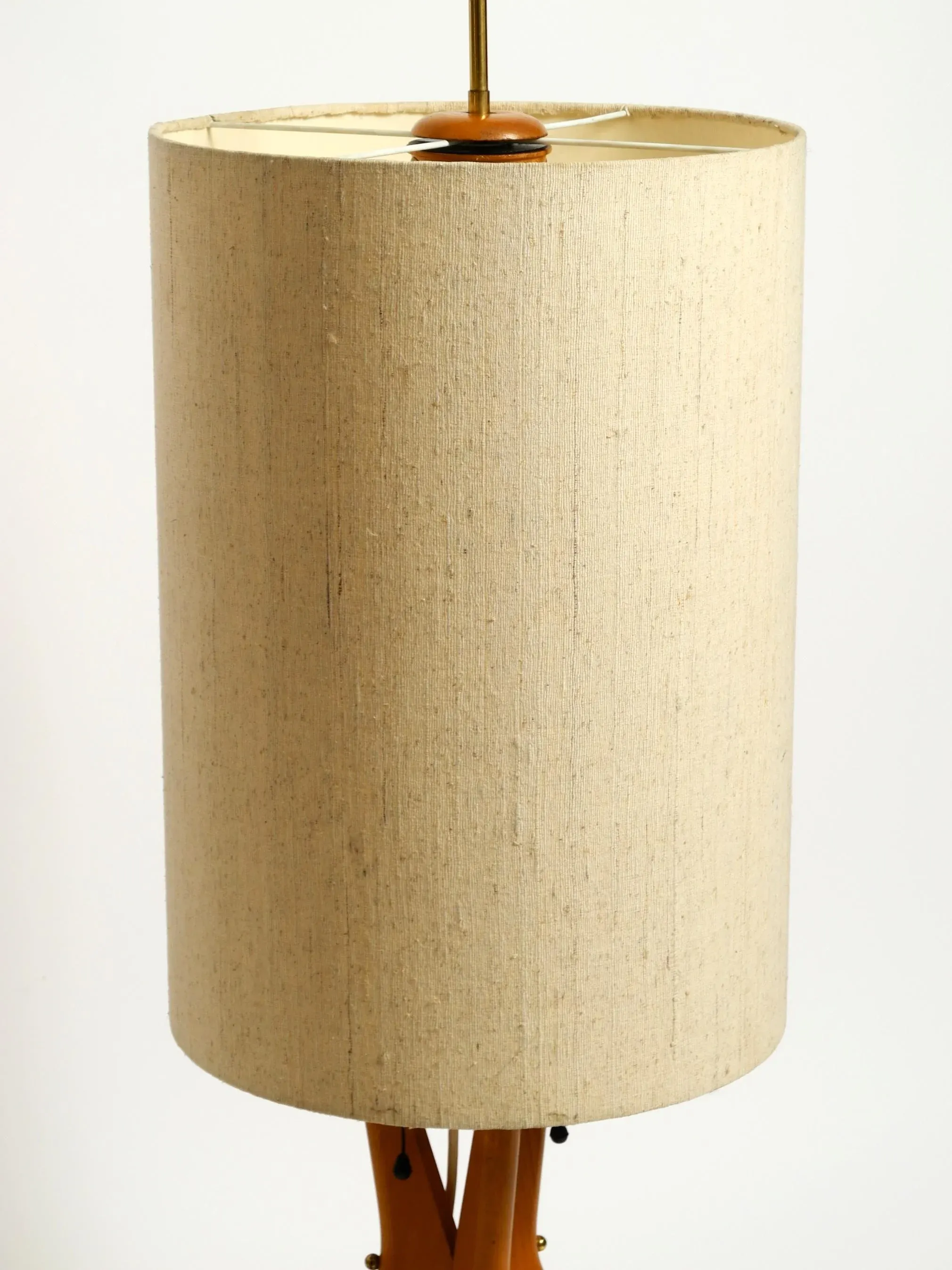 Mid-Century Modern Tripod Floor Lamp in Walnut, 1950s