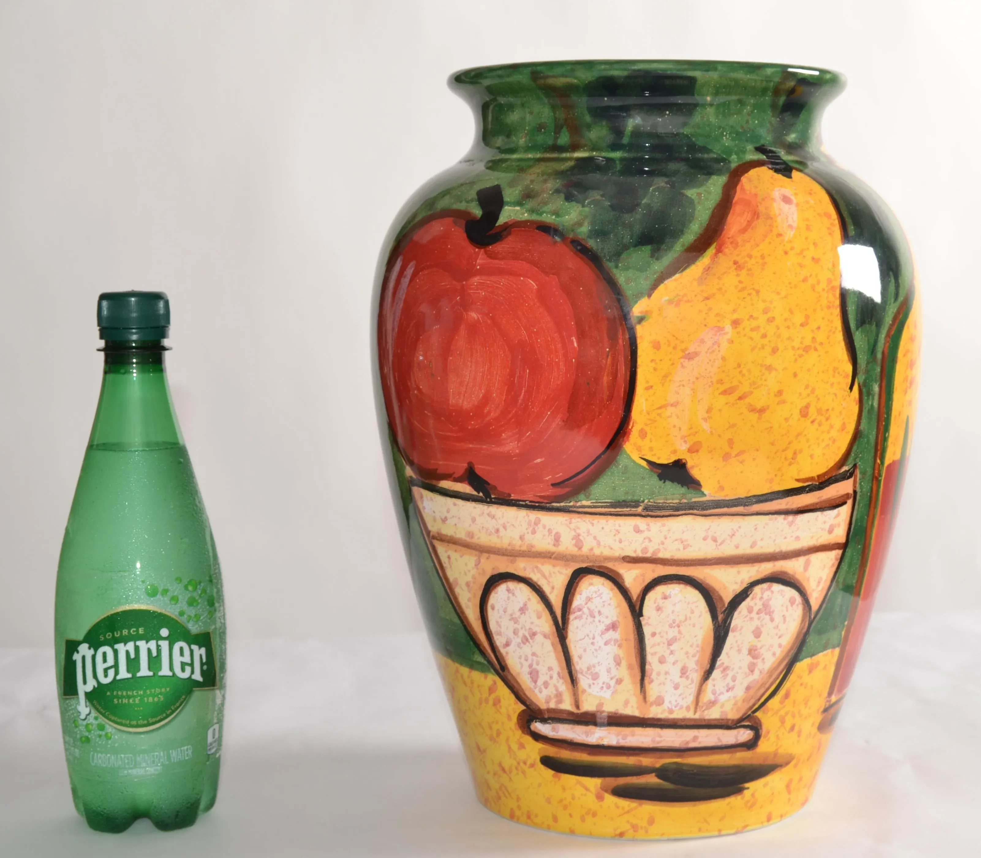 Vintage Bellini Piu Italy Still Life Fruit Hand Painted Ceramic 