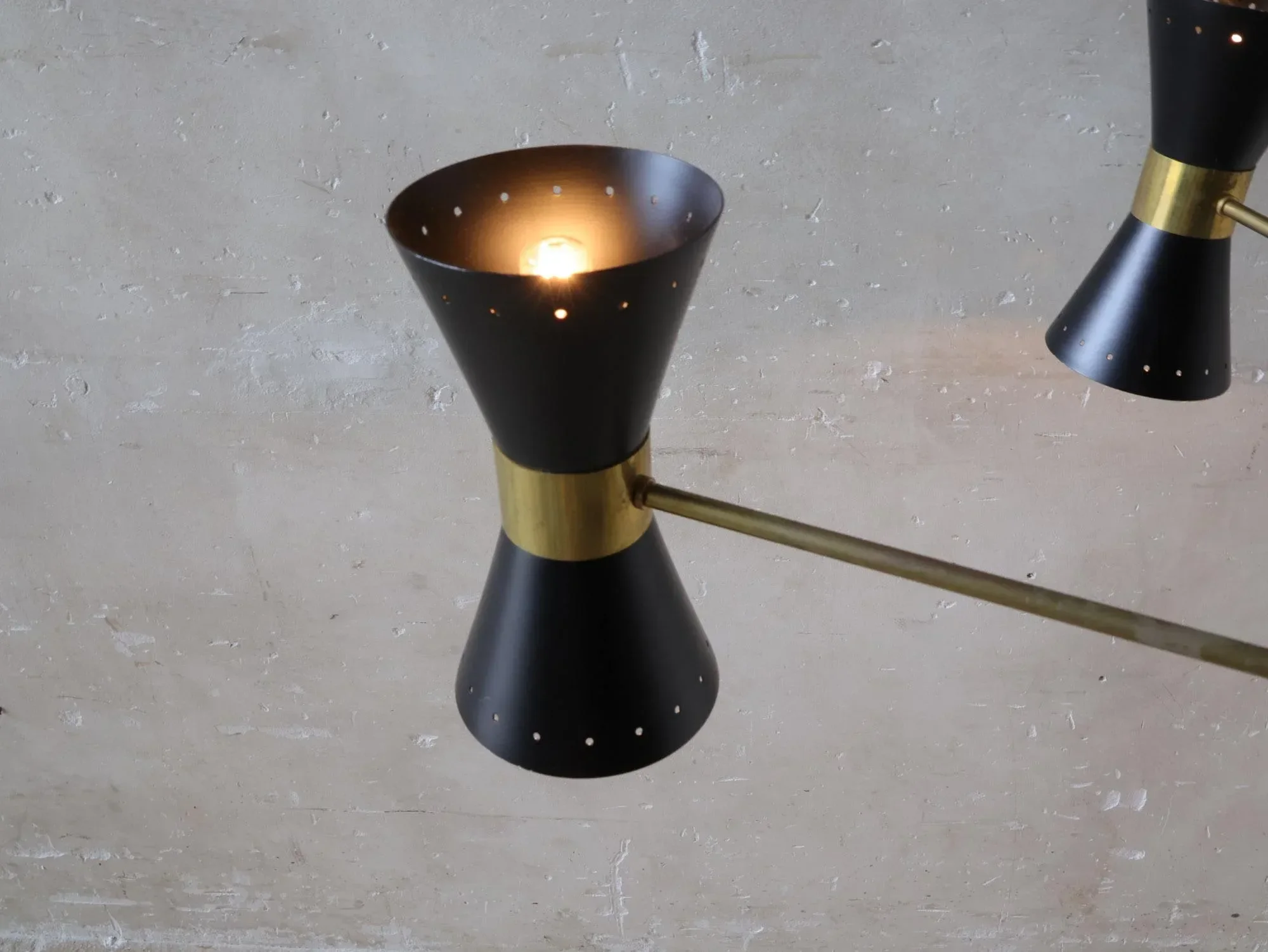 Vintage Italian Sputnik Chandelier in the style of Stilnovo, 1960s