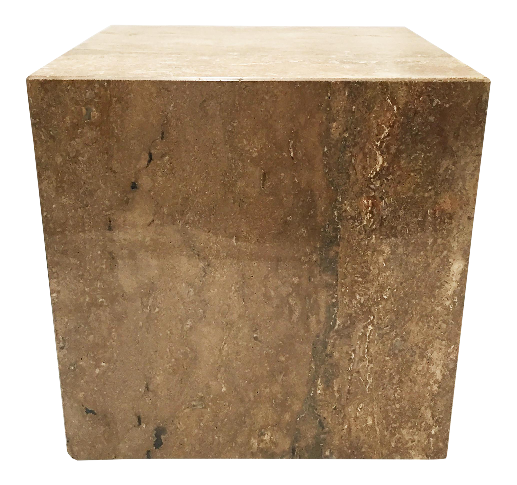 Modernist Stone Cube End Table Chairish