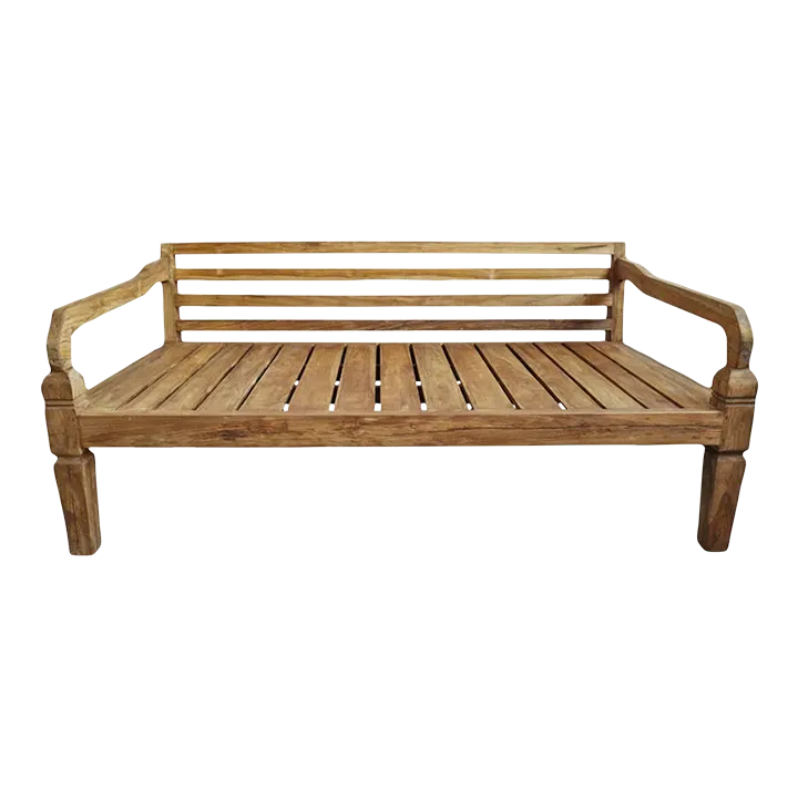 Simple Natural Teak Twin Daybed Chairish