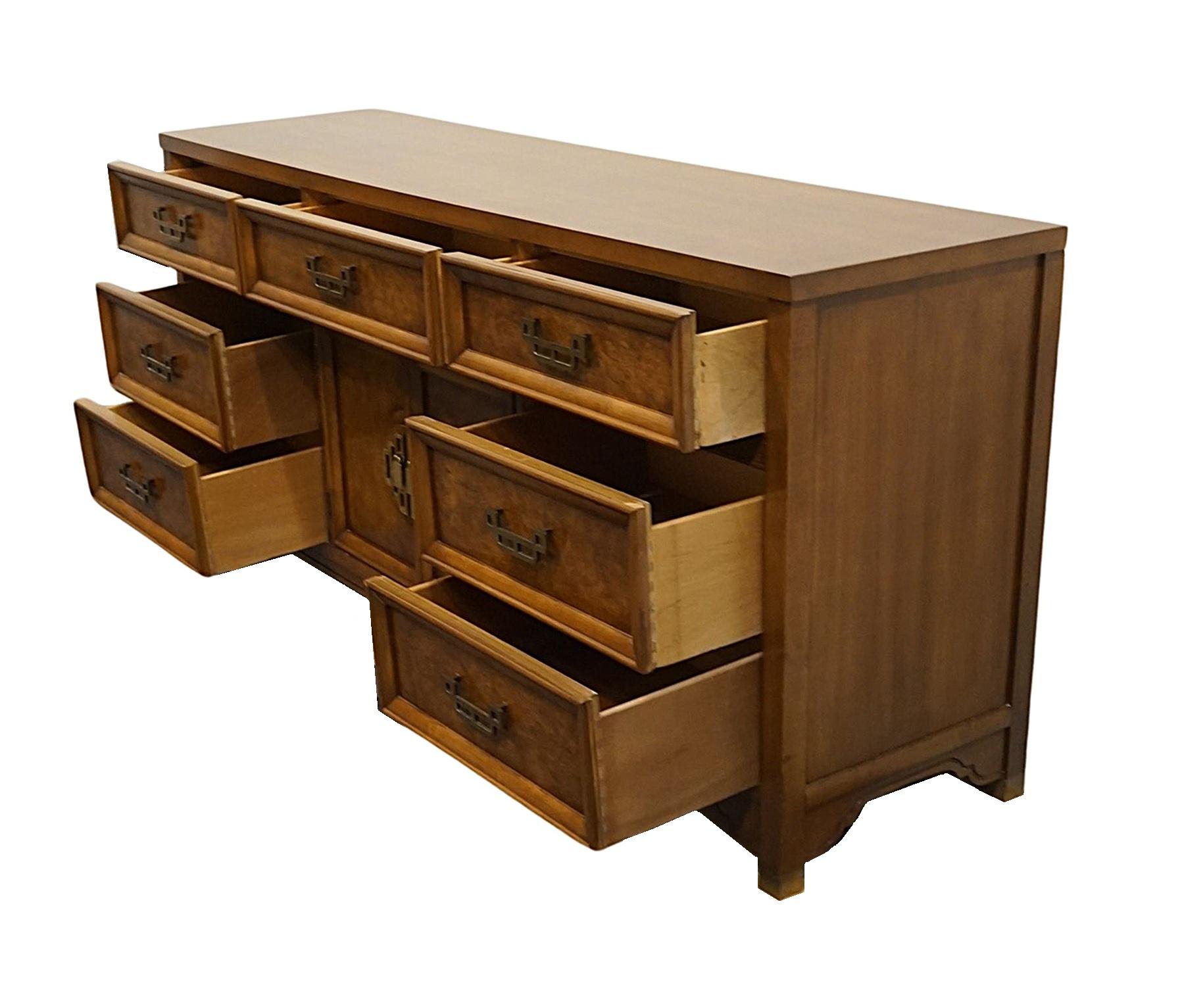 Henry Link Mandarin Collection Burled Wood Asian Chinoiserie
