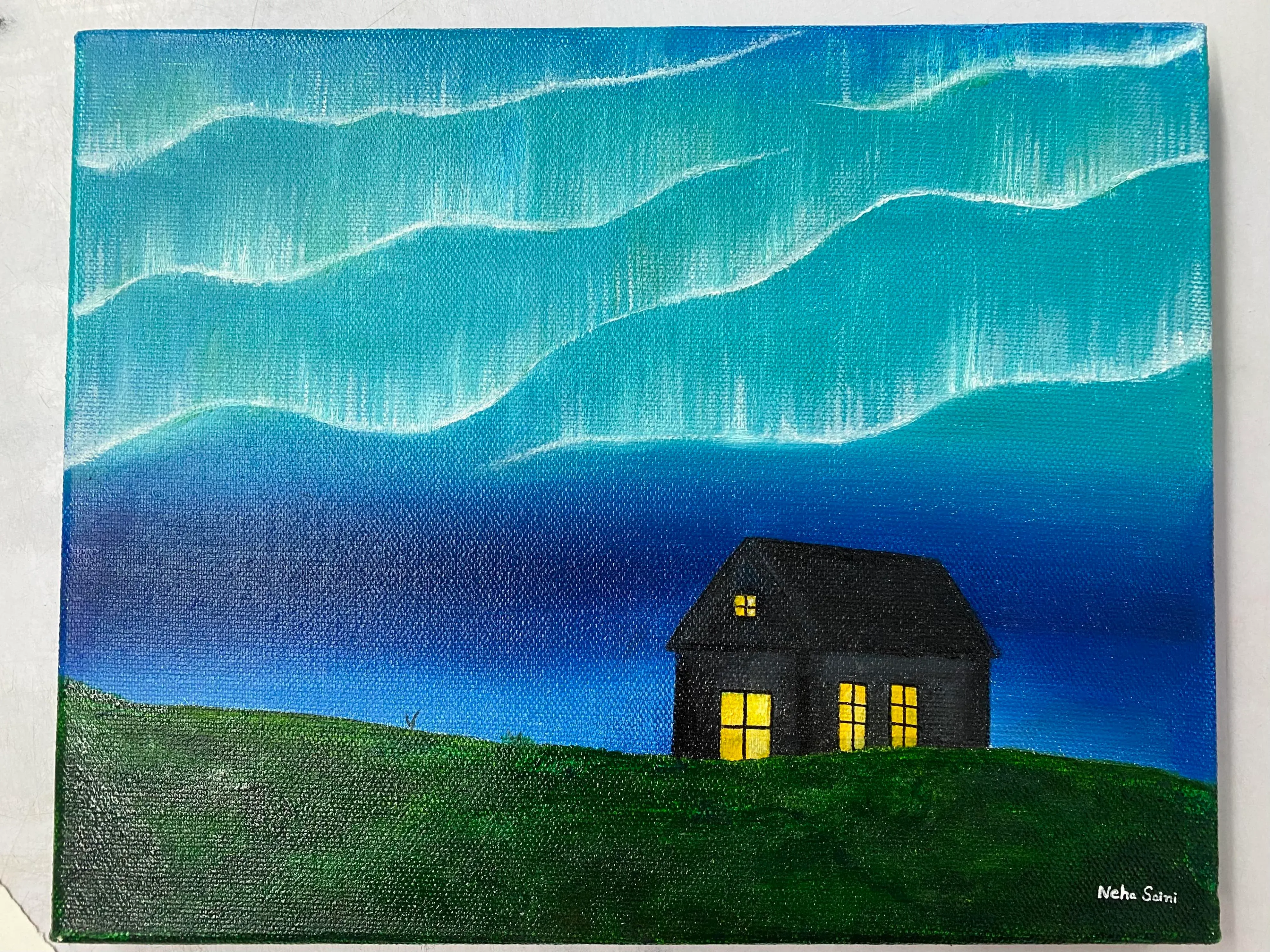 アート・デザイン・音楽 The Irish Light: A Collection of Landsca northern-lights-folk-art-