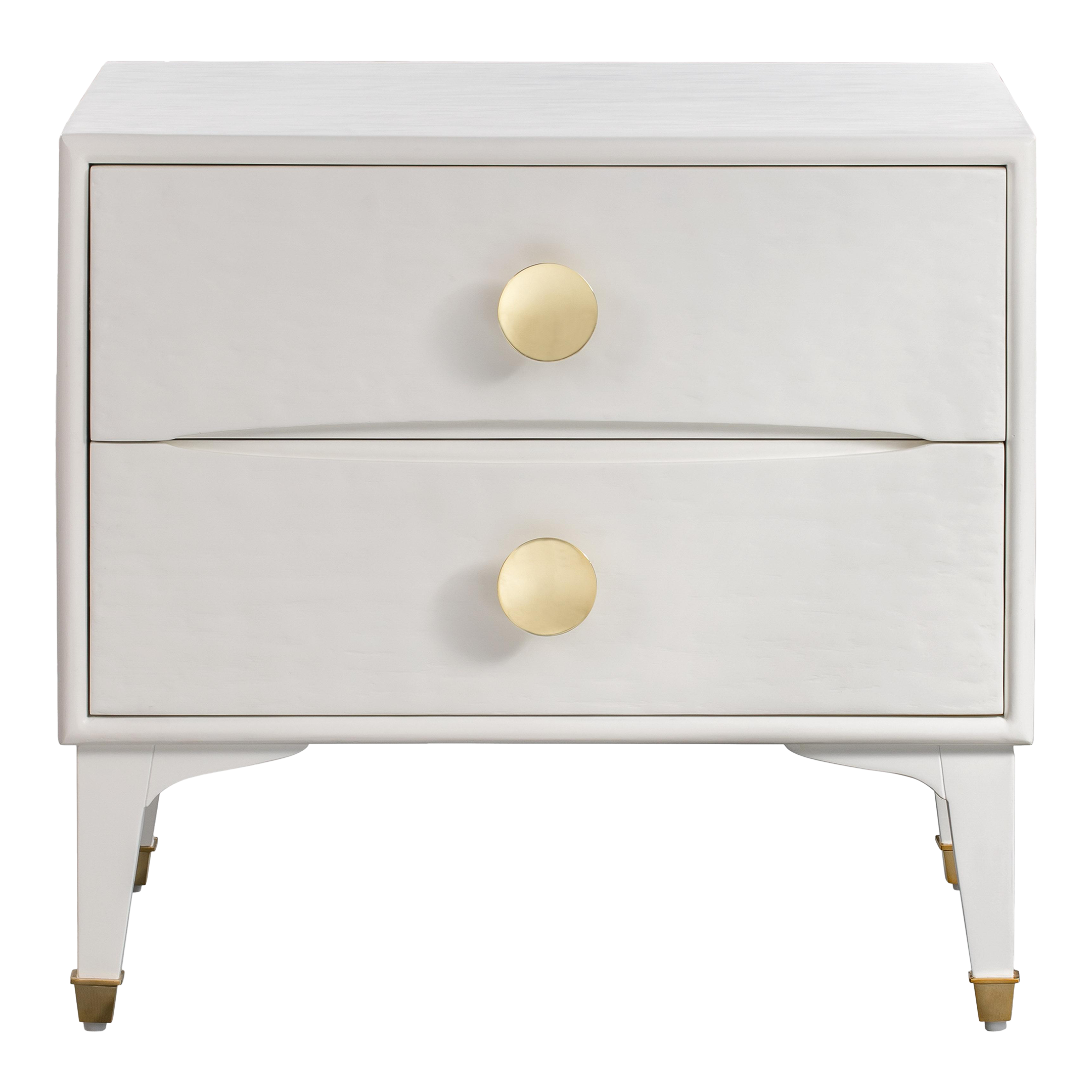 Divine White Nightstand Chairish