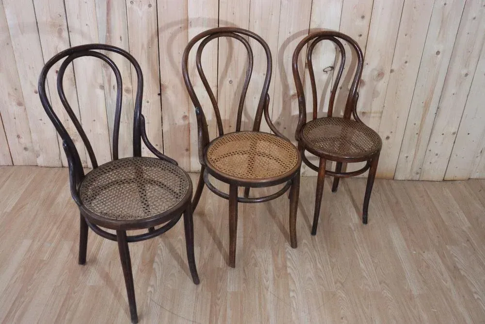 Bentwood Bistro Chairs N°18 from Fischel, 1900, Set of 6 | Chairish