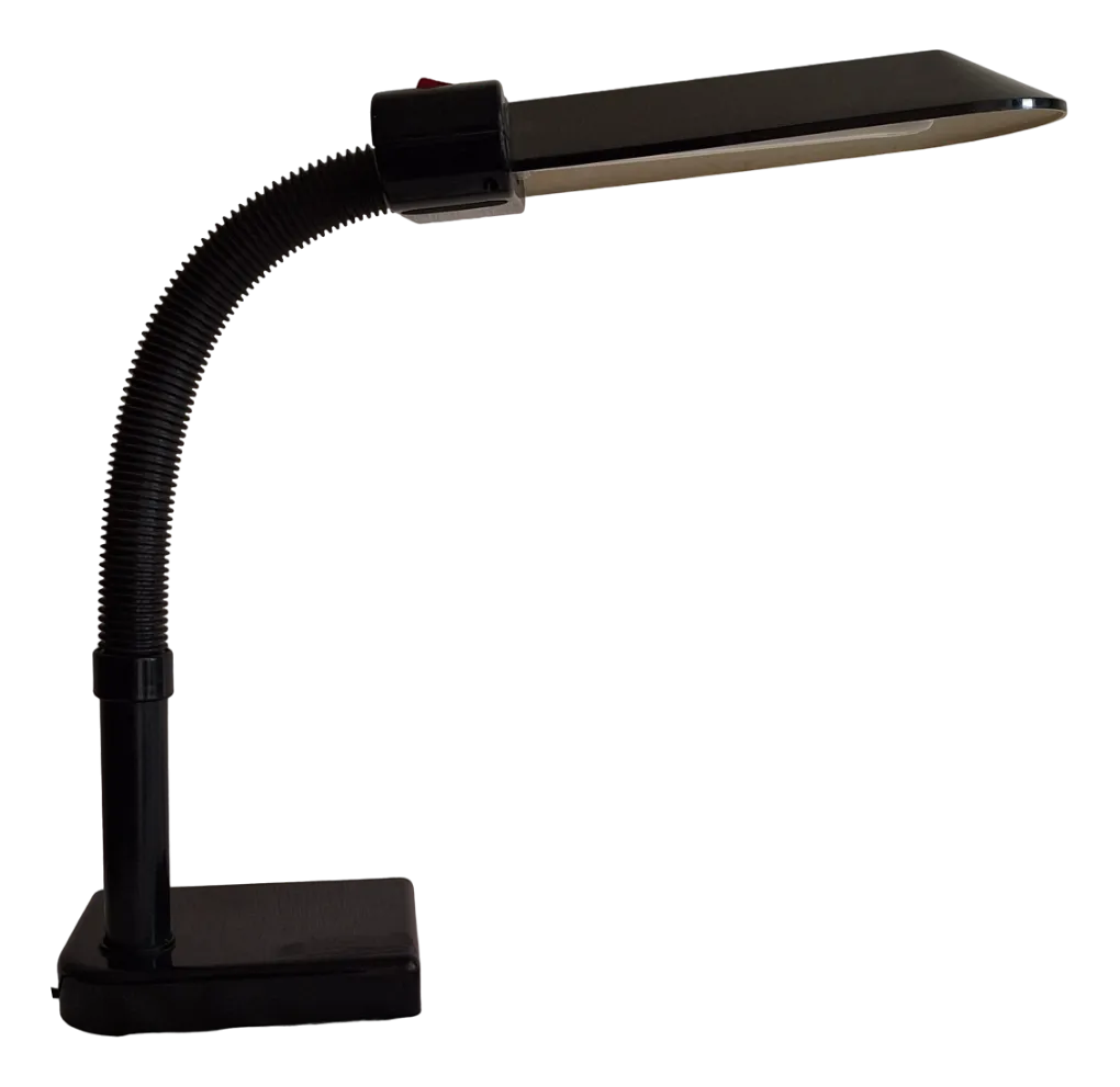 Vintage Adjustable Italian Desk Lamp from the 80s with Black