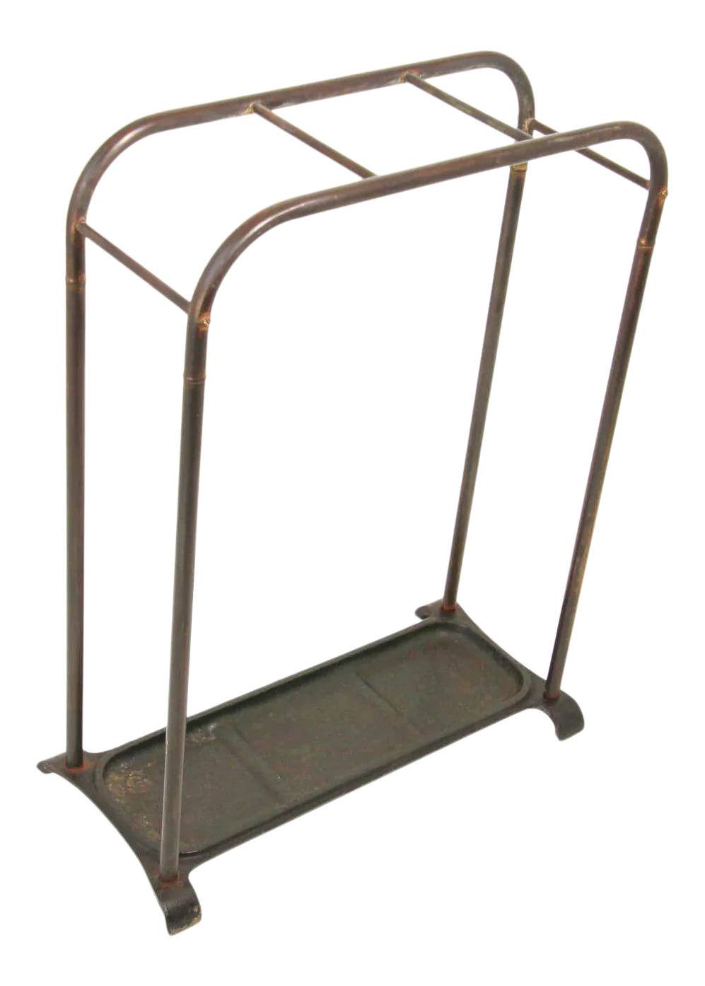 Victorian Antique Brass and Cast Iron Umbrella Stand Valet Chairish