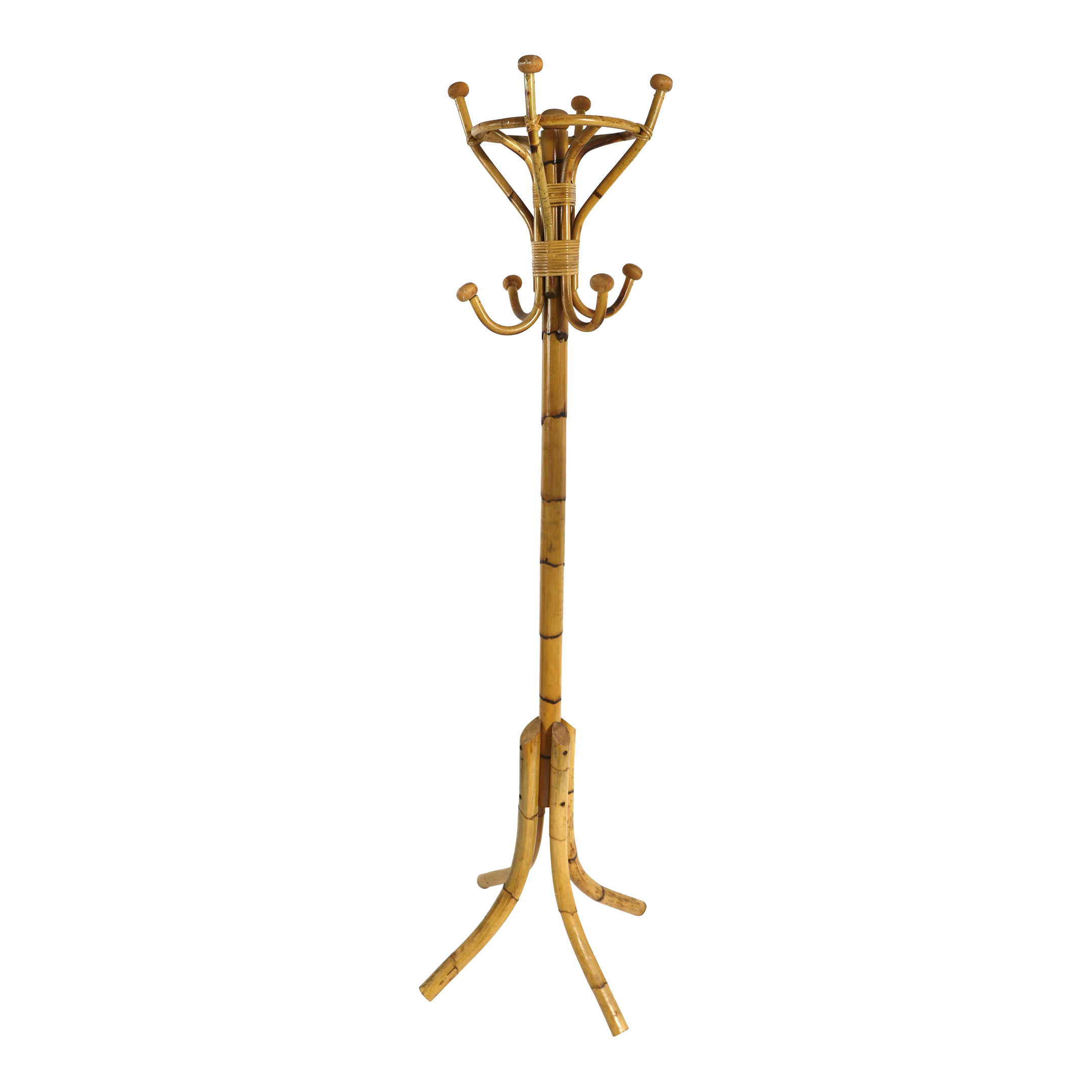 Bamboo Coat Tree Rack Chairish