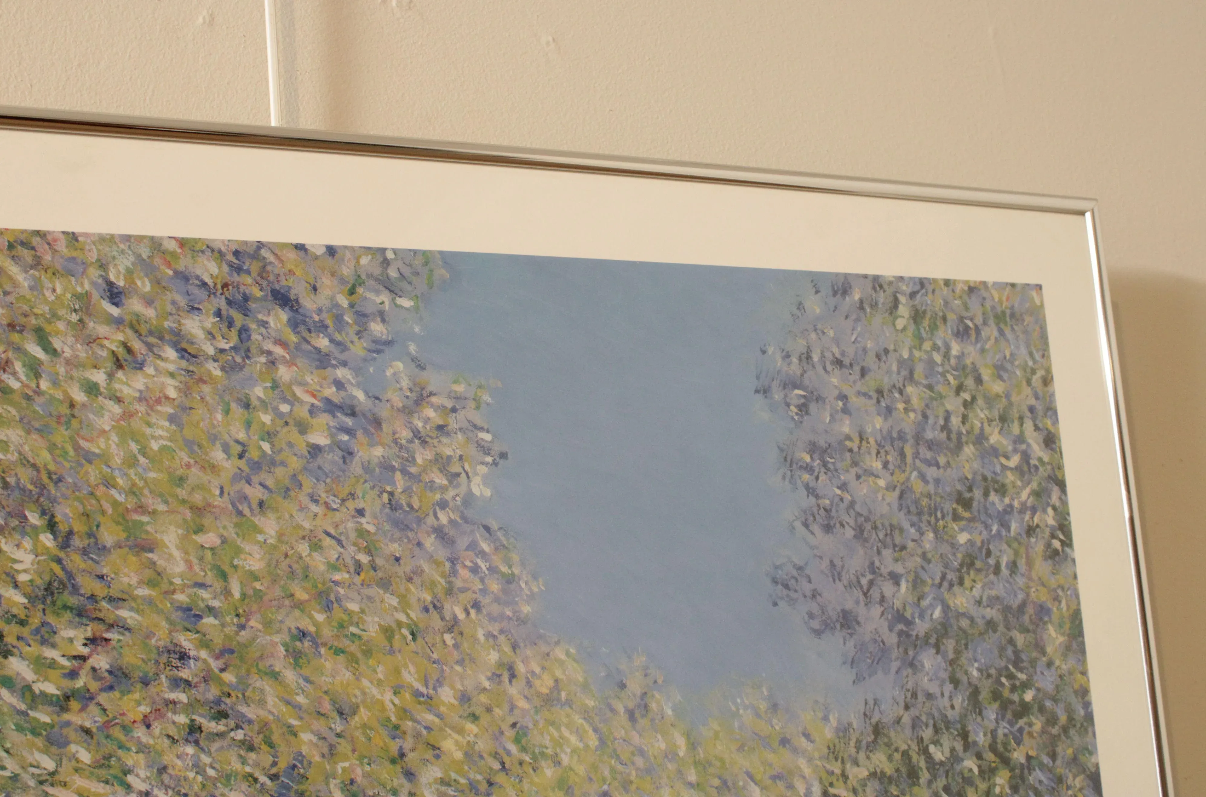 Claude Monet Museum Art Print, \'Bend in the Epte River near Giverny\'Bentwood Dining Room Chairs from Thonet, 1890s, Set of 4