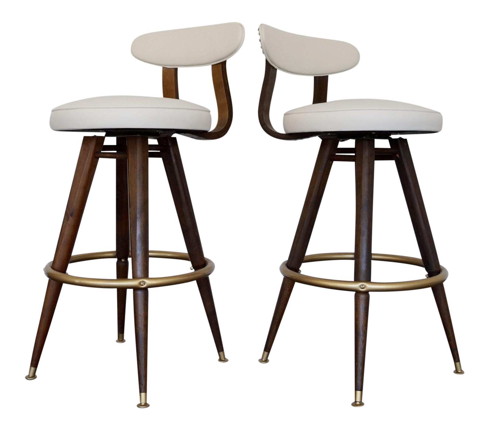 MidCentury Modern Bentwood Bar Stools A Pair Chairish