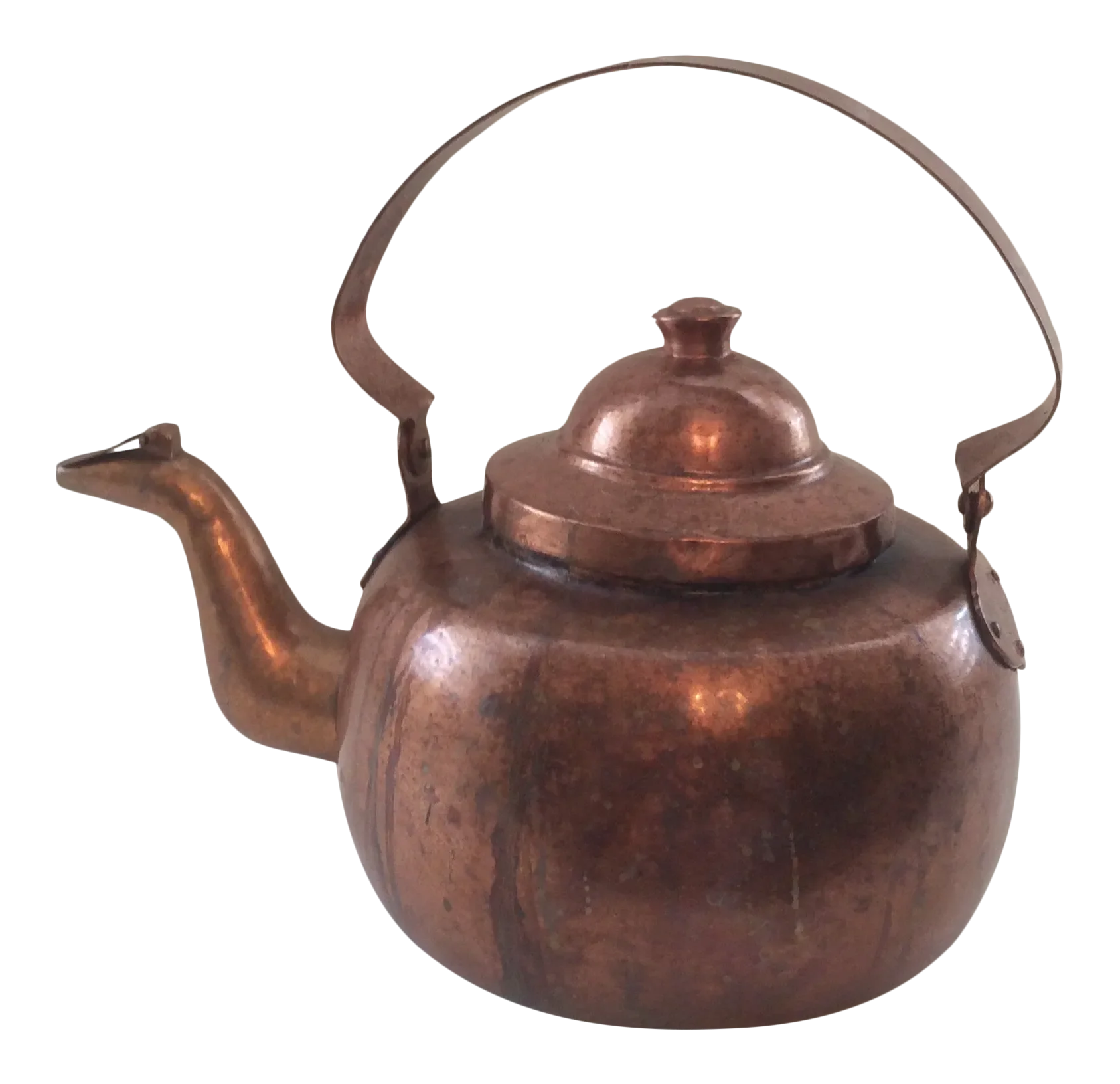 Antique Early 20th Century Skultuna Swedish Copper Kettle Chairish