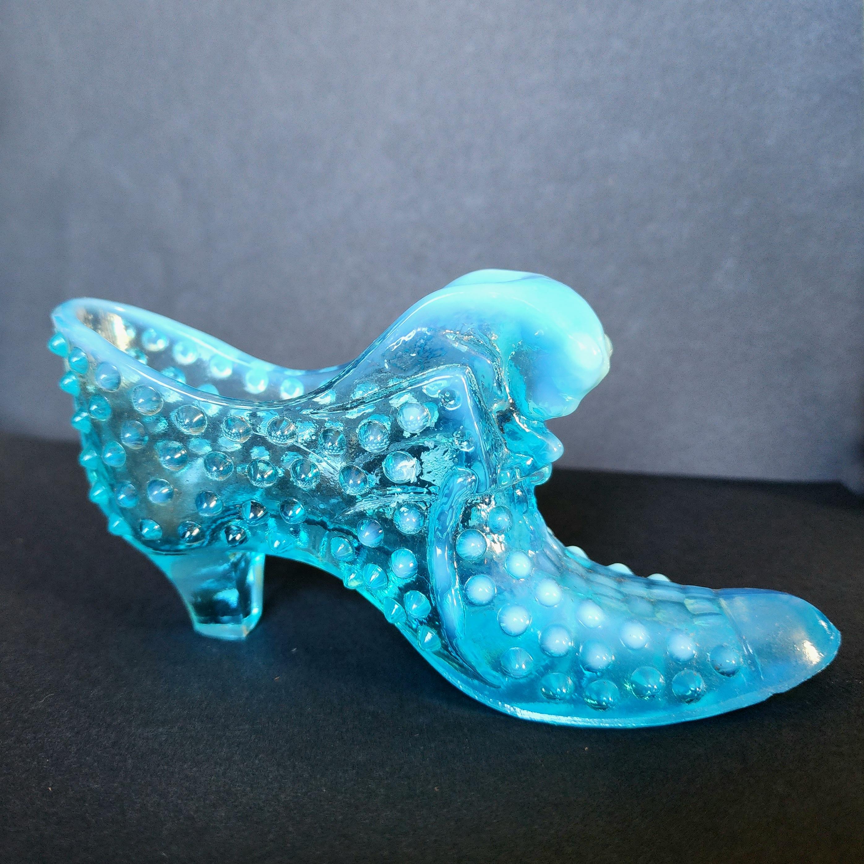 Blue glass slipper best sale