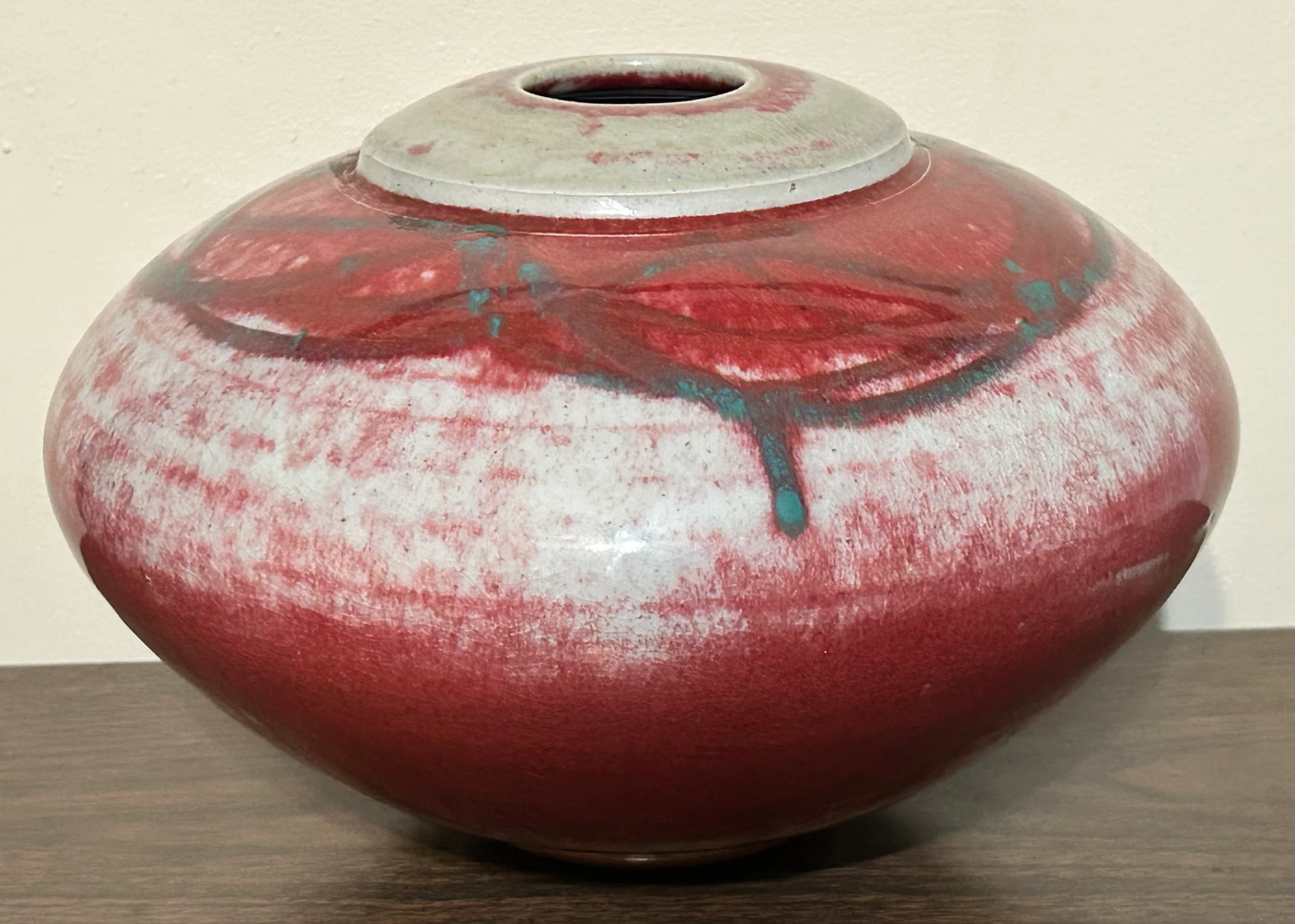 Vintage 1980’s American Contemporary Style Gary Kosmas Art Pottery Clay Rotund Vase main image 2