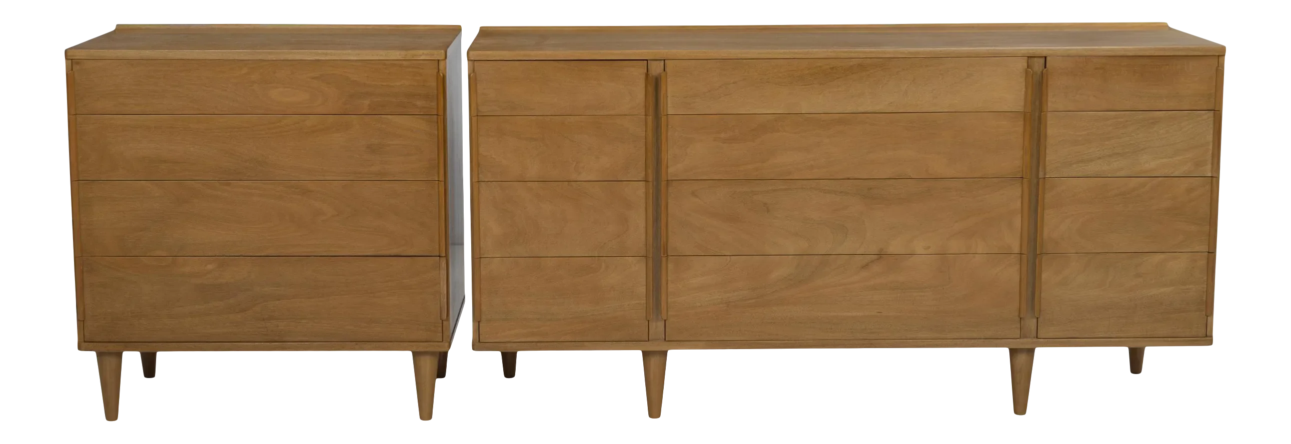 1950s Edward Wormley for Dunbar Matching Dresser Set in Mahogany Wood